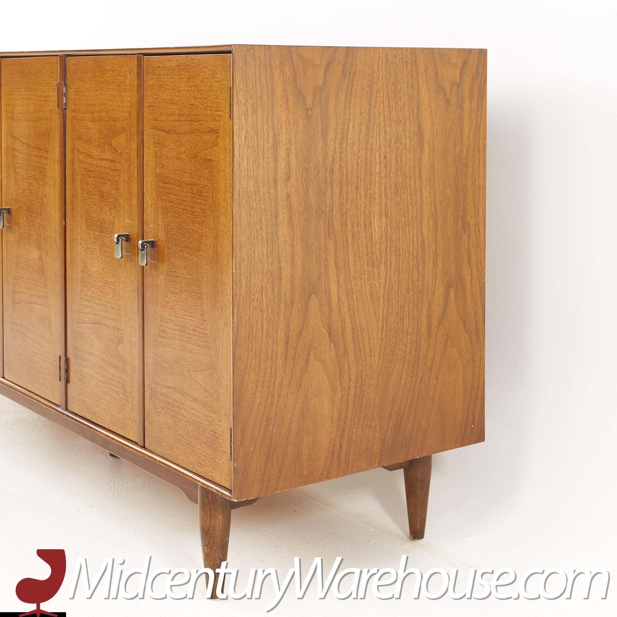 Ramseur Harlequin Mid Century Walnut Credenza | Mid Century