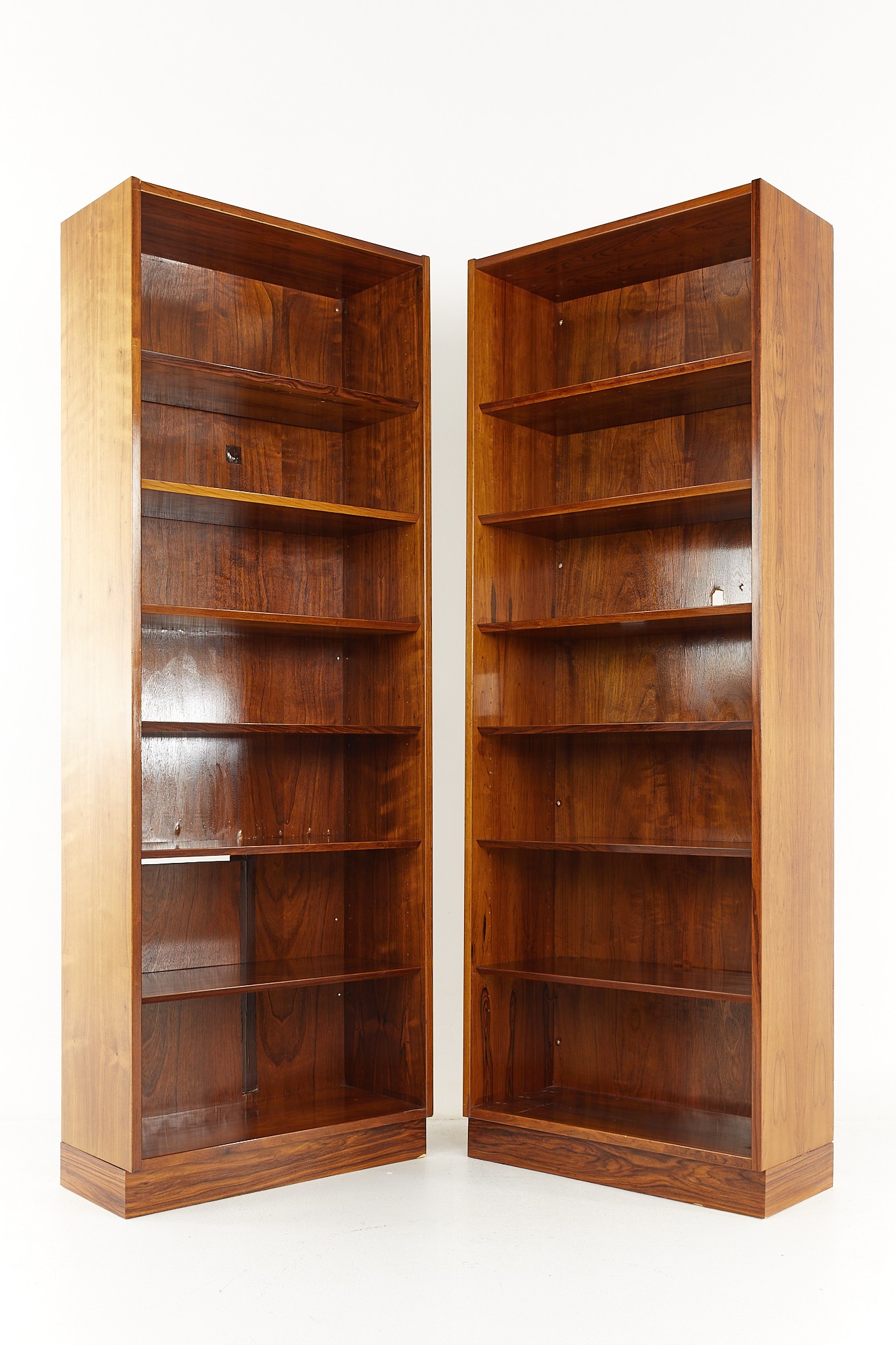 Hp Hansen Mid Century Rosewood Bookcase - a Pair