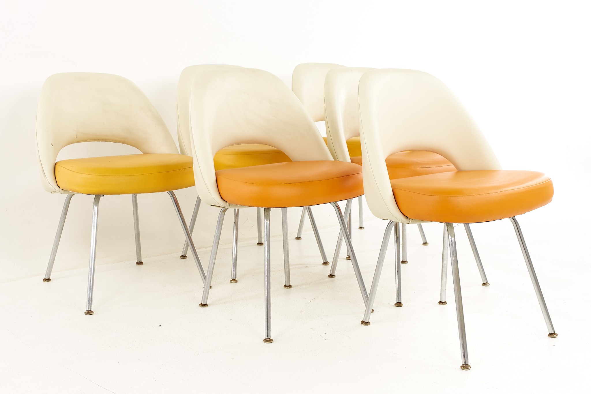 Eero Saarinen for Knoll Mid Century Executive Dining Chairs - Set of 6