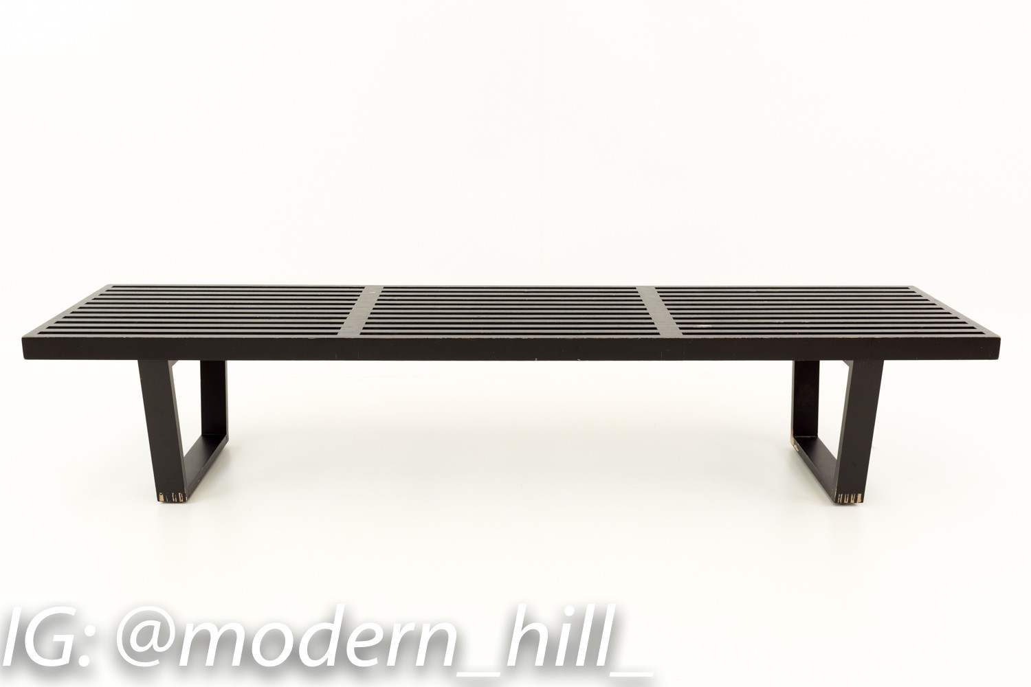 George Nelson for Herman Miller Mid Century Modern Slat Bench