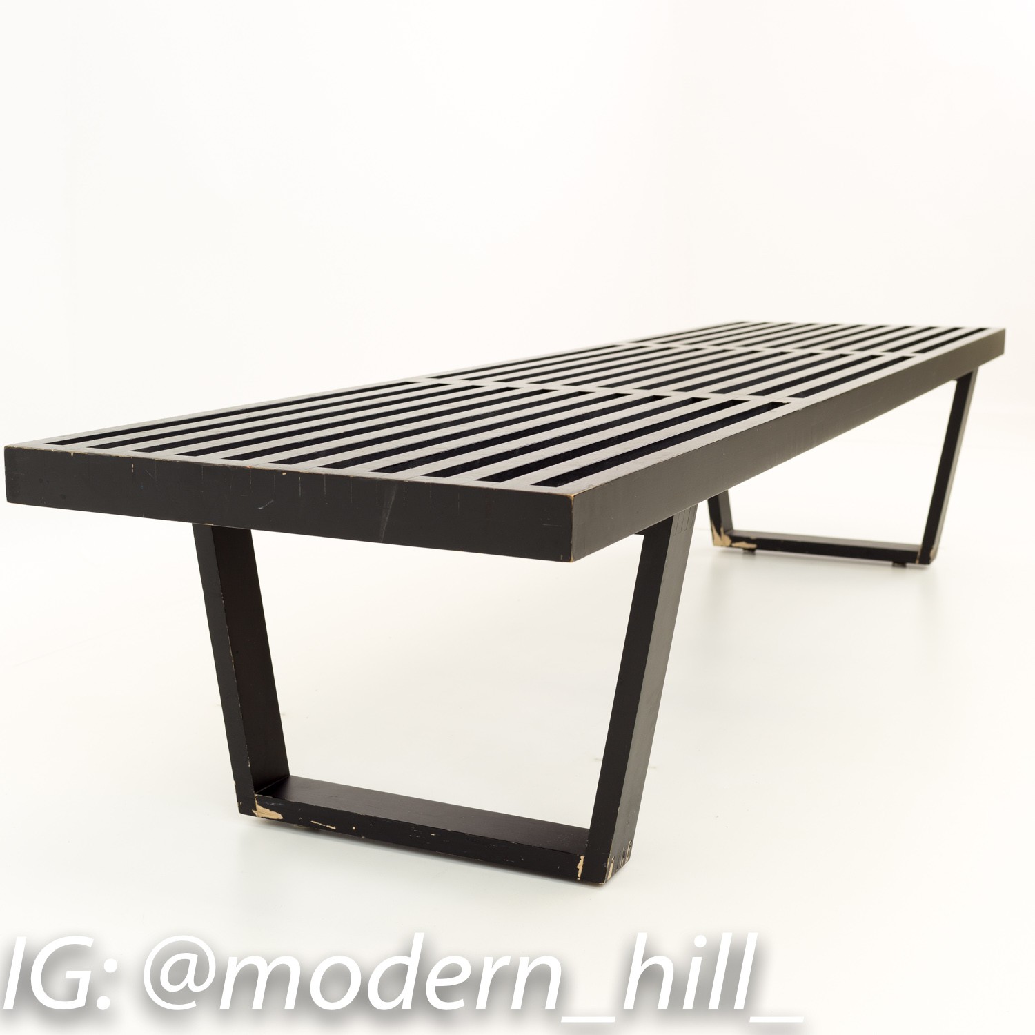 George Nelson for Herman Miller Mid Century Modern Slat Bench