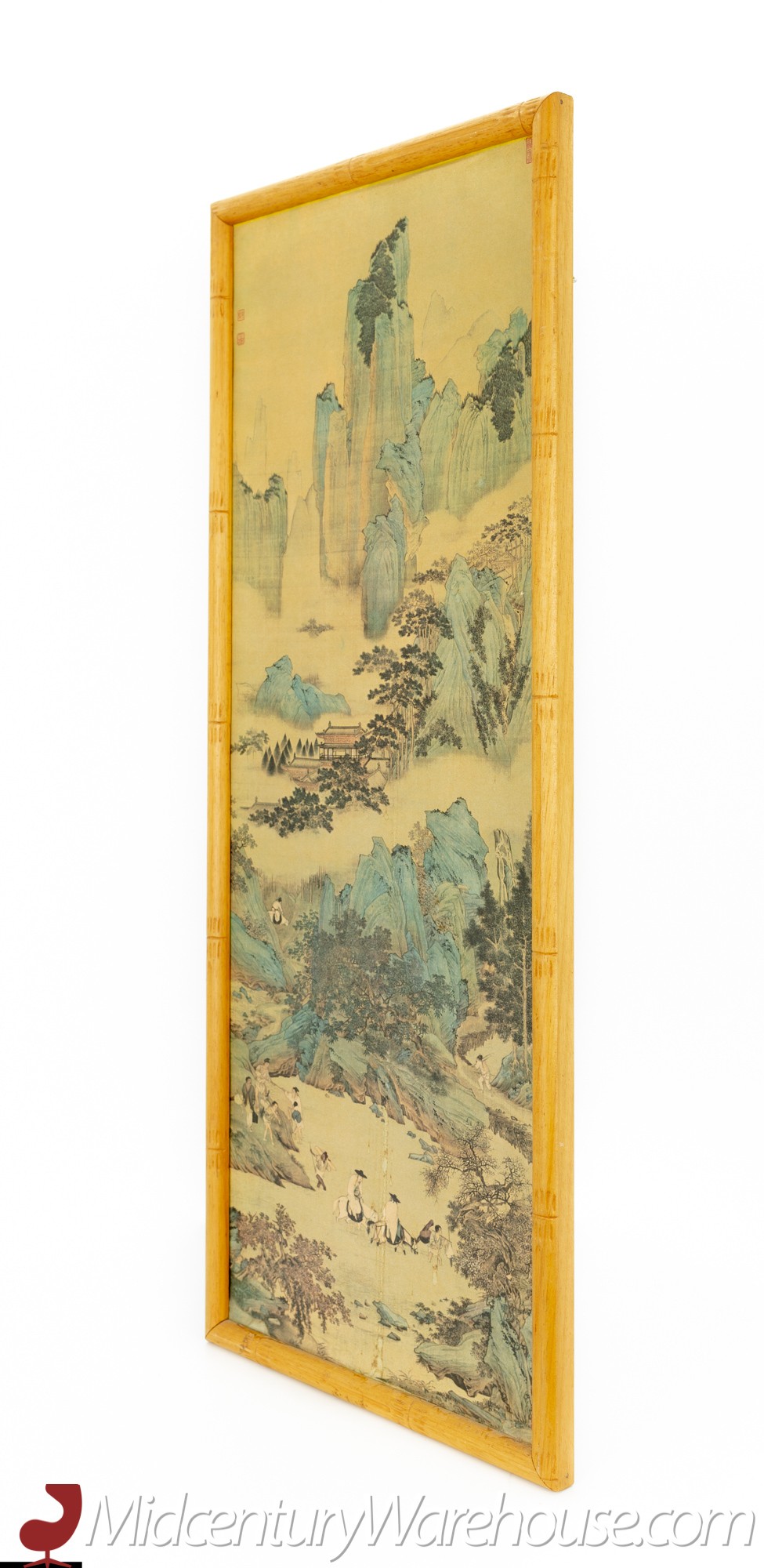 Qiu Ying Chinese Village and Jade Cave Framed Art - 1 of 2
