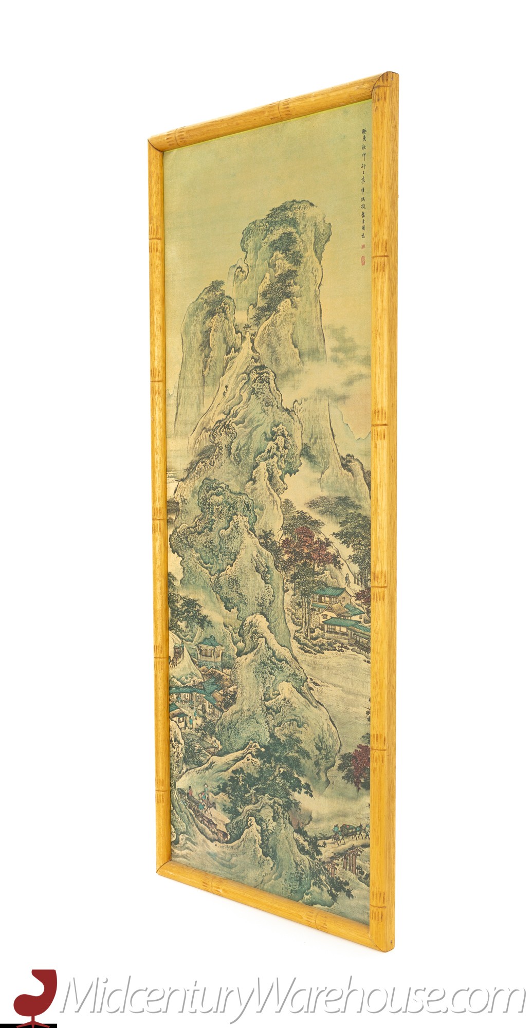 Qiu Ying Chinese Village and Jade Cave Framed Art - 2 of 2