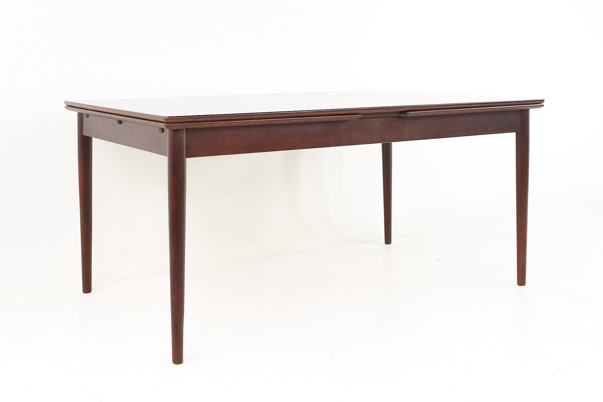 Hornslet Danish Mid Century Rosewood Hidden Leaf Dining Table