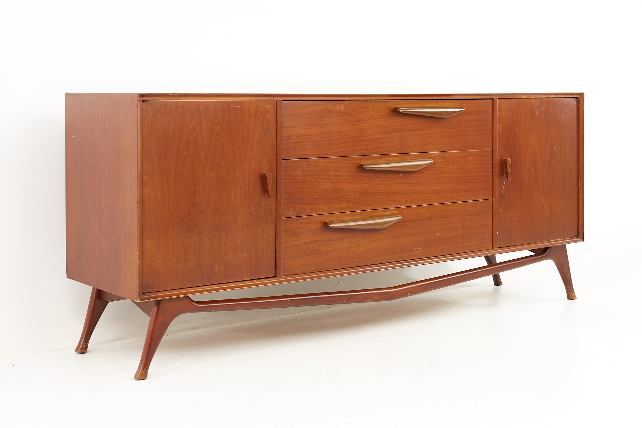 Albert Parvin Style Mid Century Lowboy Dresser
