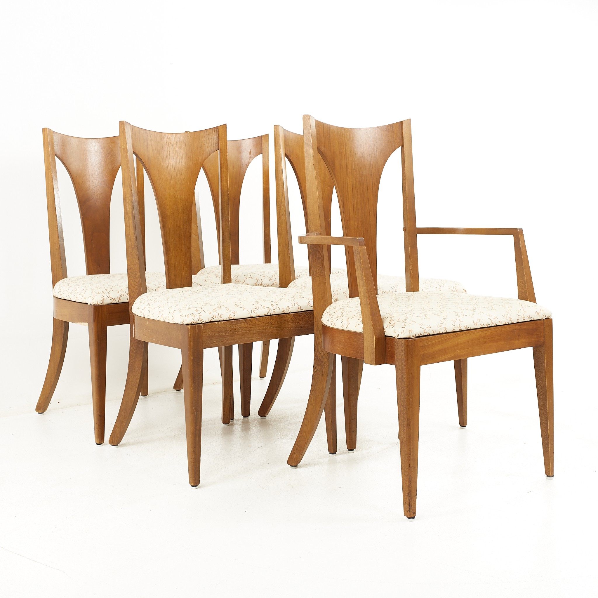 Young Manufacturing Mid Century Dining Chairs - Set of 5