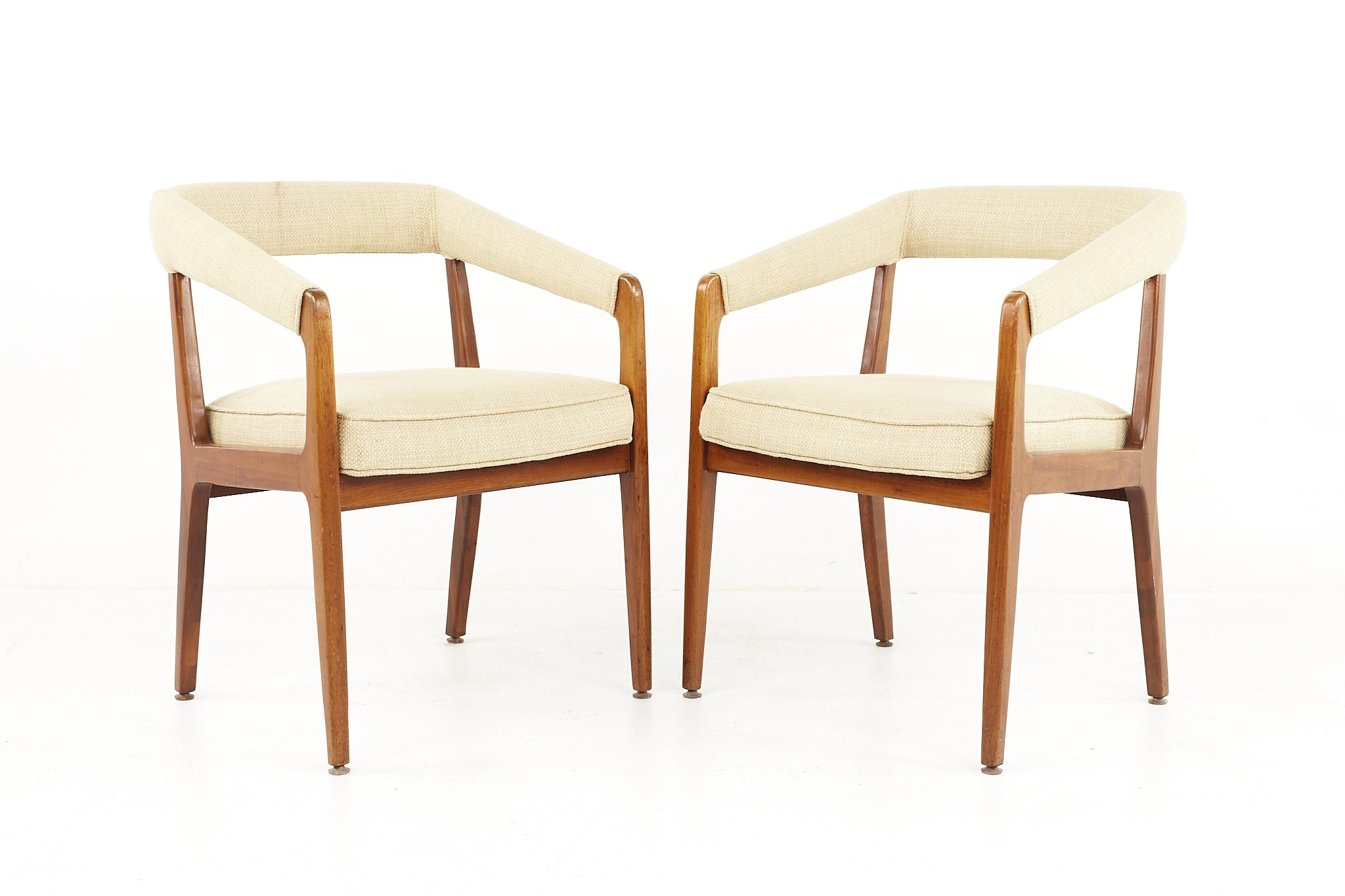 Kai Kristiansen Style Mid Century Danish Teak Occasional Lounge Chairs - a Pair