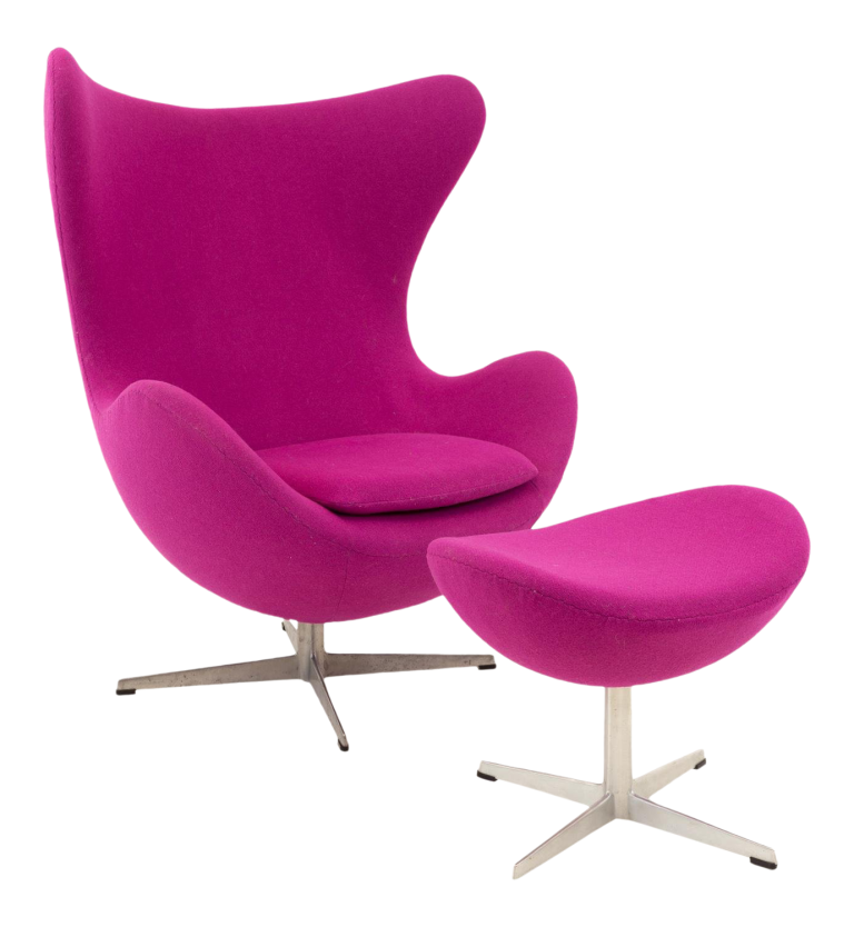 Arne Jacobsen for Fritz Hansen Mid Century Modern Egg Lounge Chair