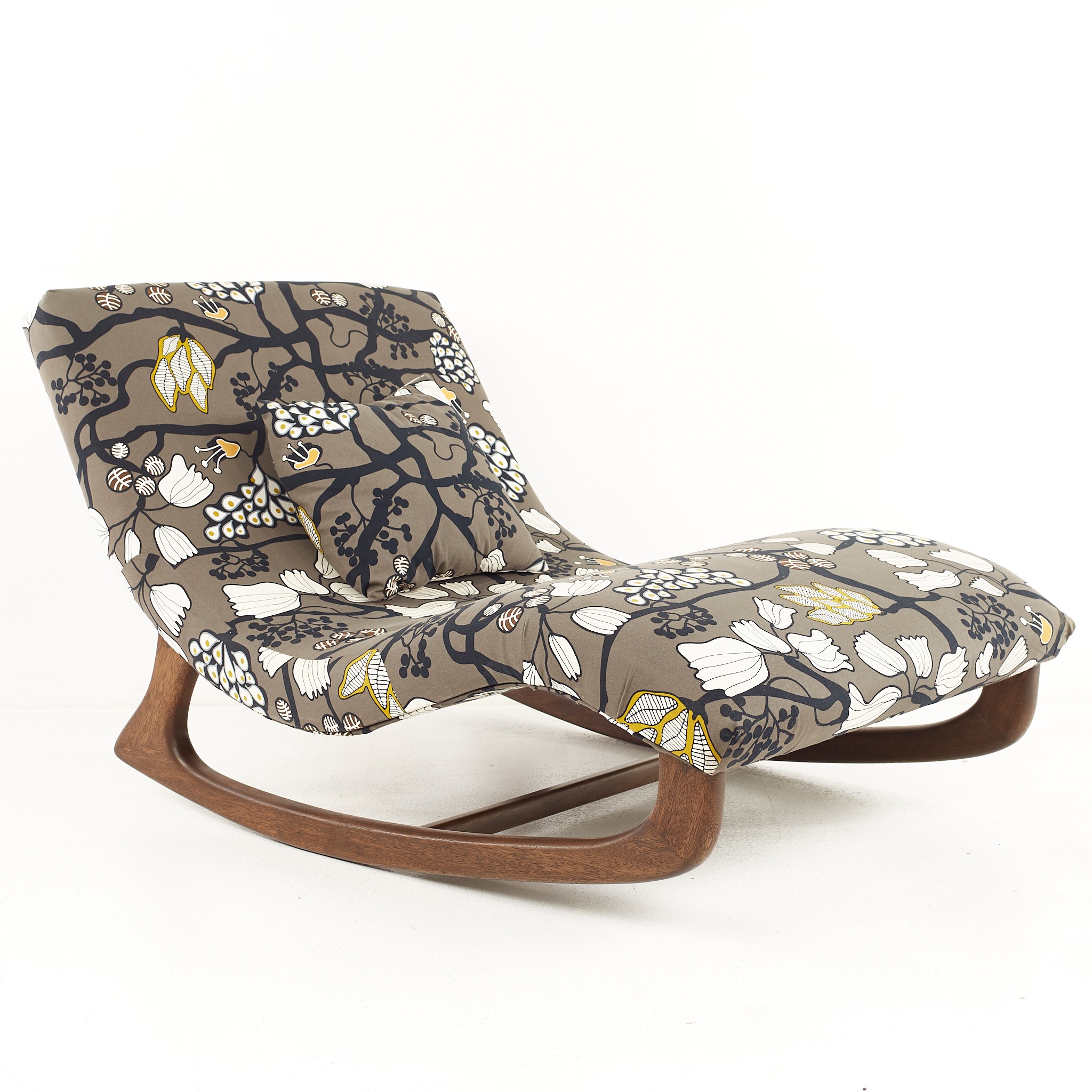 Adrian Pearsall for Craft Associates Mid Century Rocking Chaise Lounge Chair