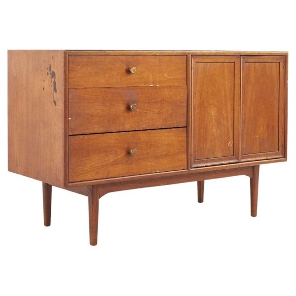 Kipp Stewart for Drexel Declaration Mid Century Walnut Credenza