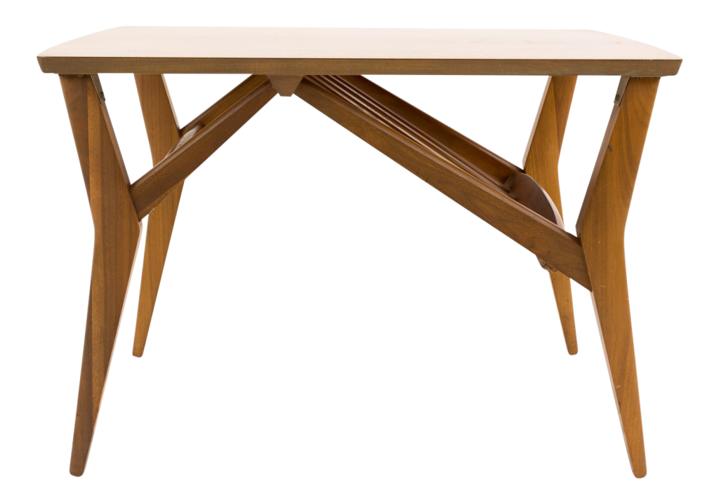 Mersman Mid Century Side End Table with Magazine Rack | Mid Century ...