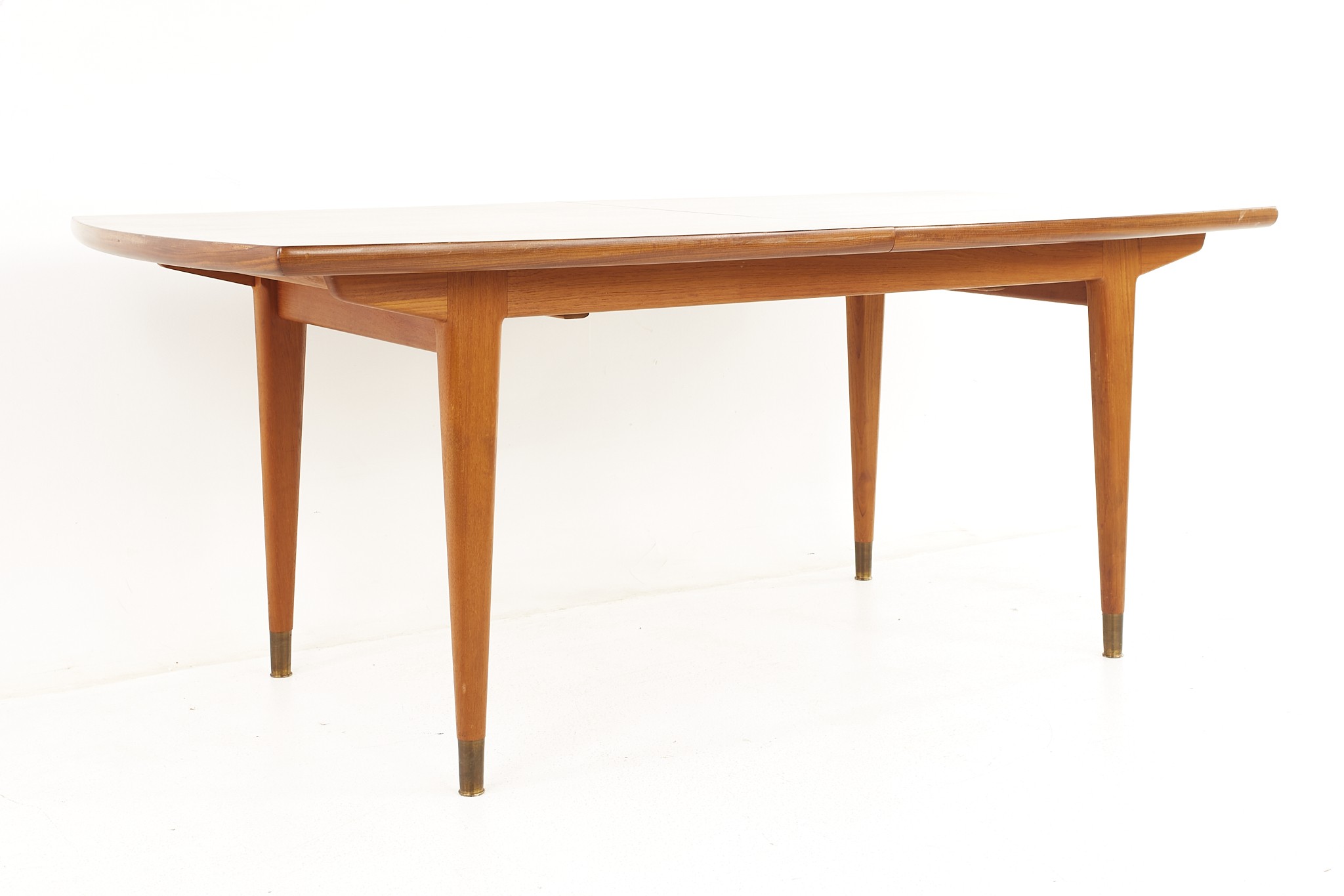 Gustav Bahus for Ingolf Bahus of Norway Mid Century Teak Expanding Dining Table with 3 Leaves
