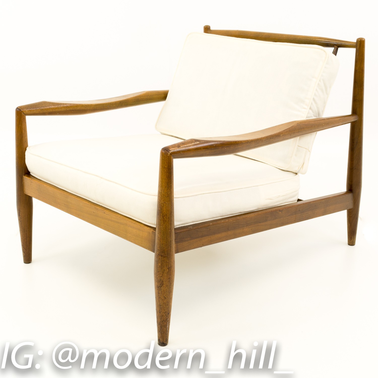 Adrian Pearsall for Craft Associates Model 843-c Mid Century Lounge Chairs - Matching Pair