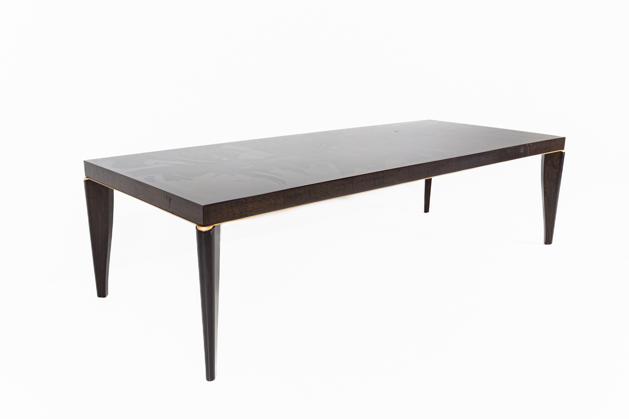Jean De Merry Mid Century Black Lacquer Dining Table