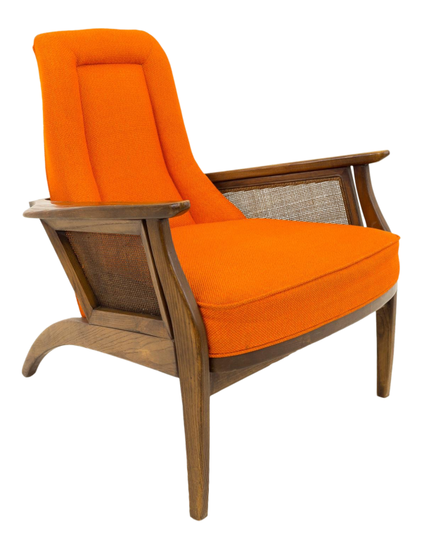 Adrian Pearsall Style Mid Century Orange Lounge Chair Modern Hill
