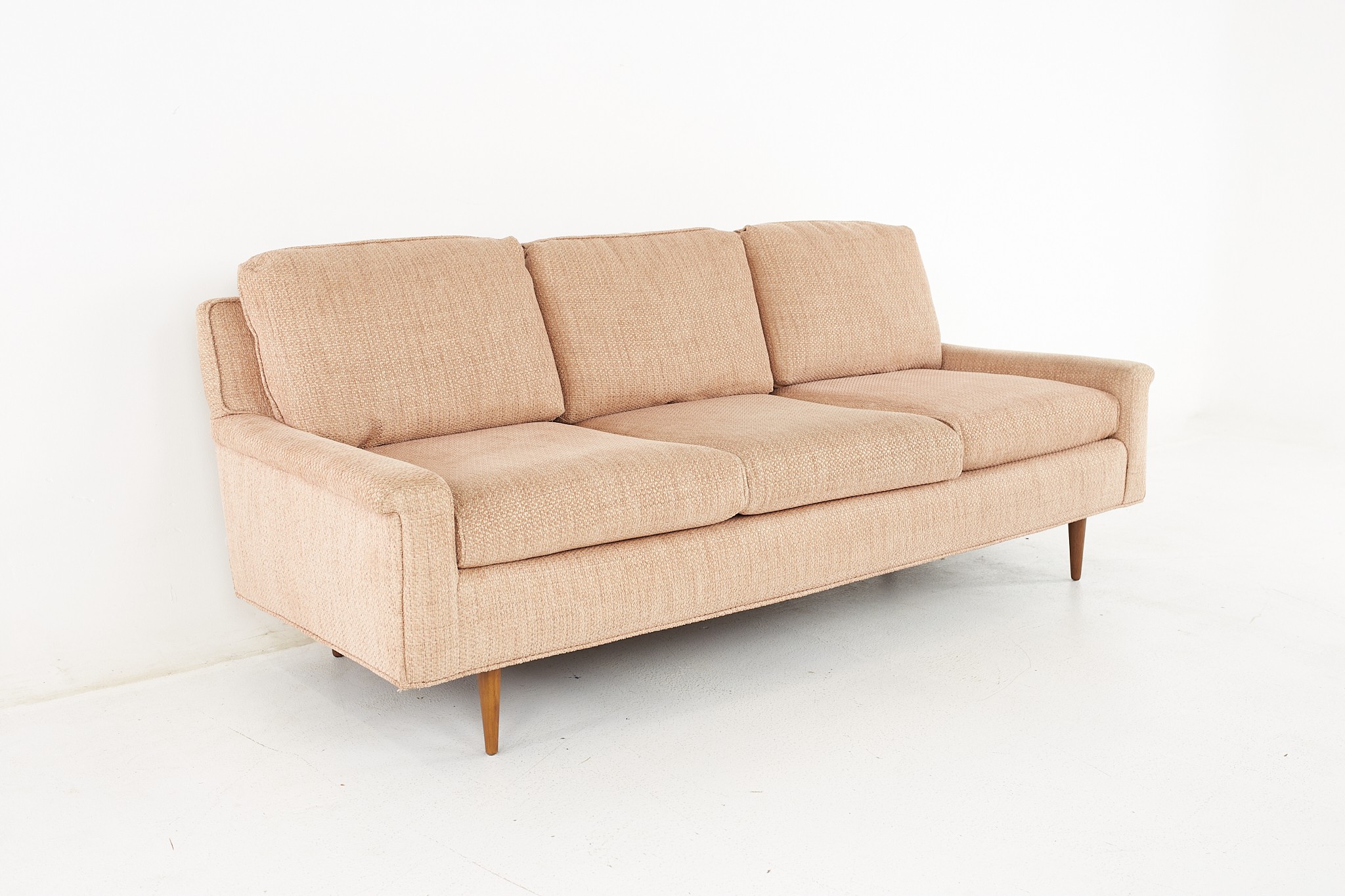 Milo Baughman for Thayer Coggin Style Mid Century Sofa in New Fabric