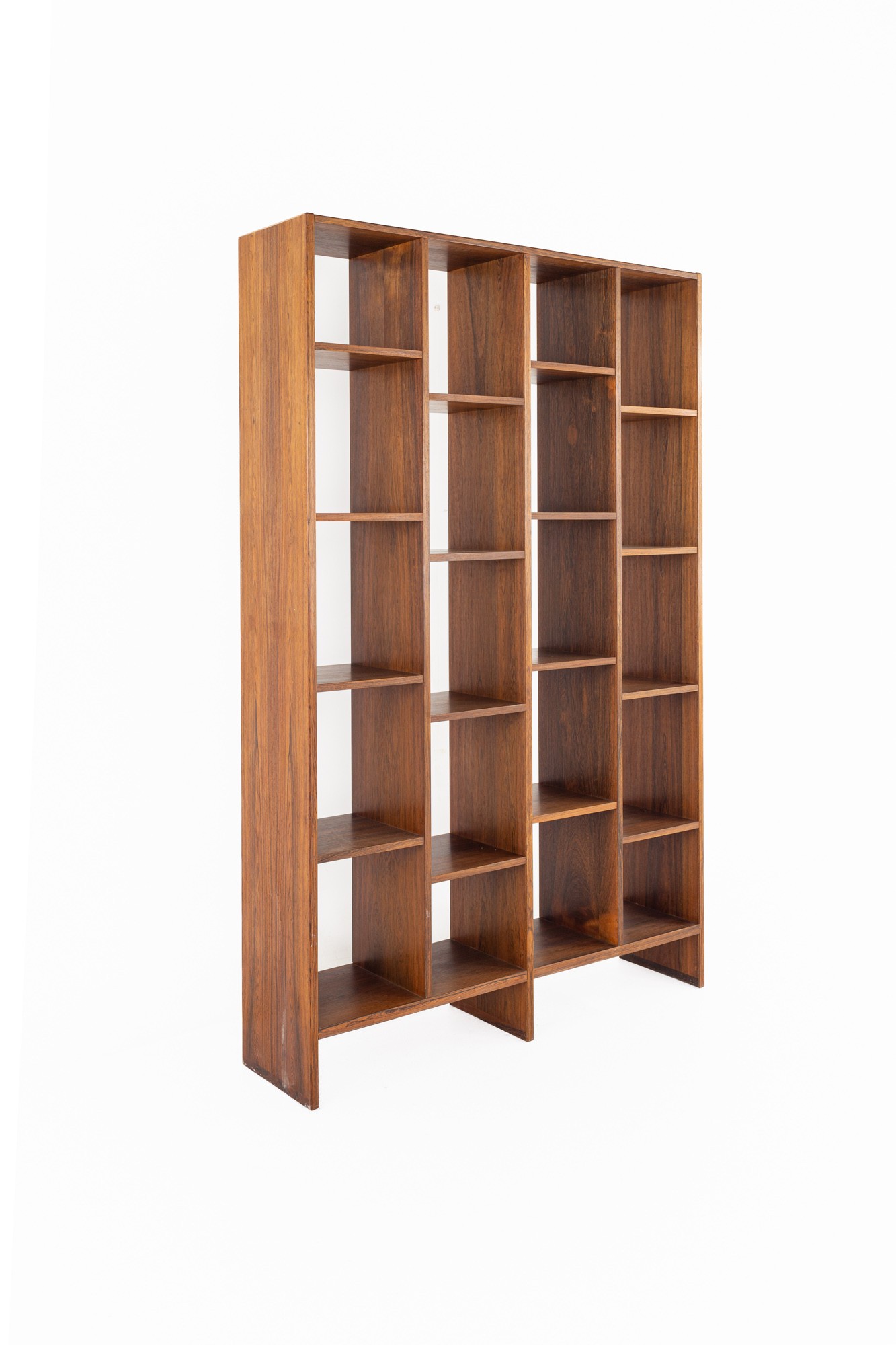 Danish Mid Century Rosewood Etigere Bookcase Room Divider