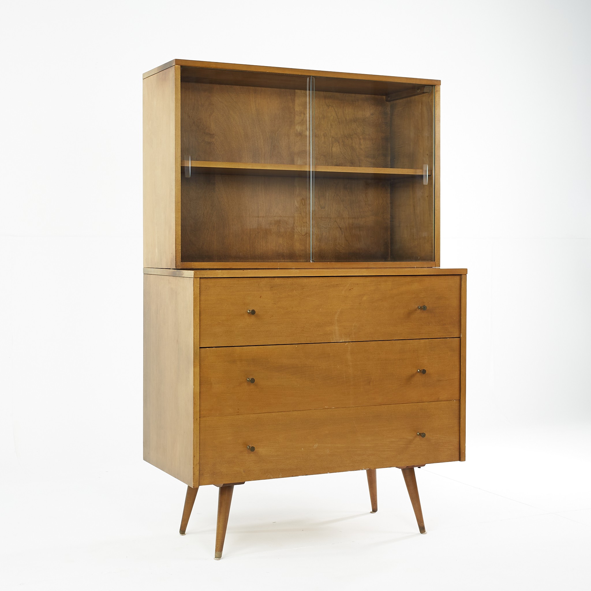 Paul Mccobb for Planner Group Mid Century Cabinet and Hutch