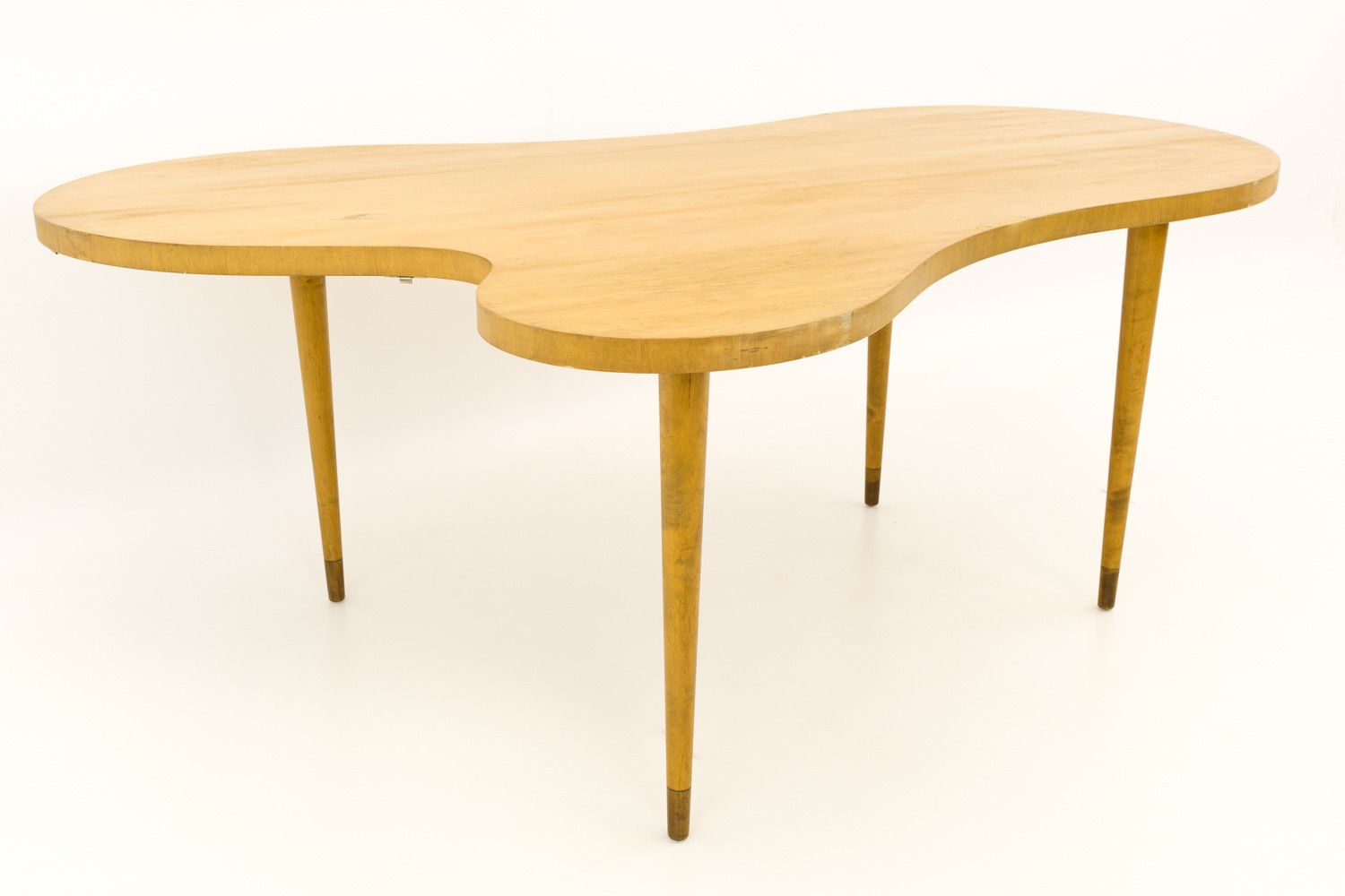 Th Robsjohn-gibbings for Widdicomb Style Mid Century Biomorphic Dining Table or Desk
