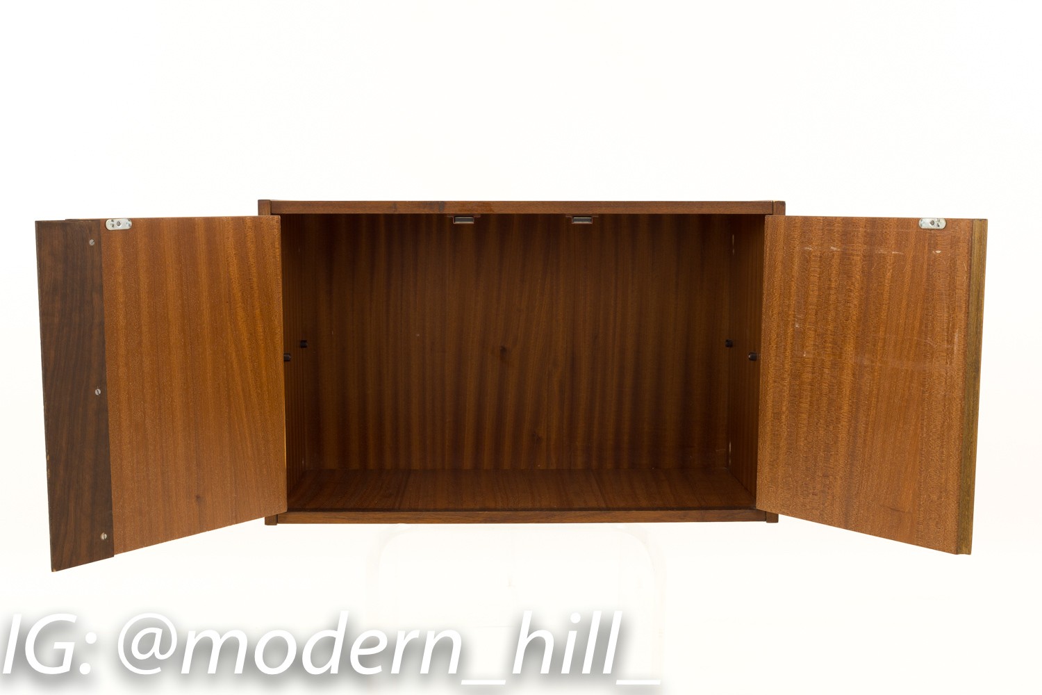 George Nelson Omni Mid Century Wall Shelving Unit Small 2 Door Cabinet (1)
