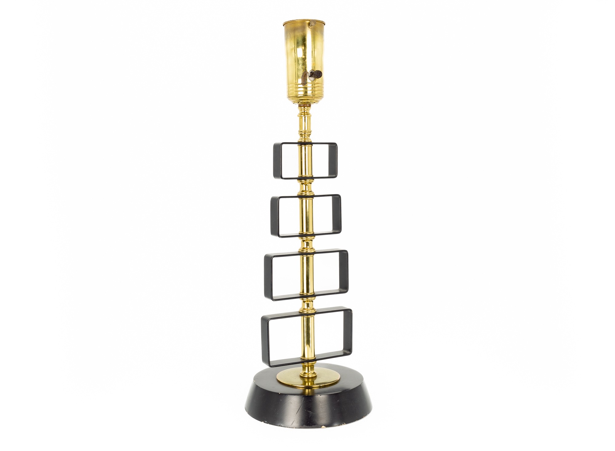 Mid Century Brass Table Lamp