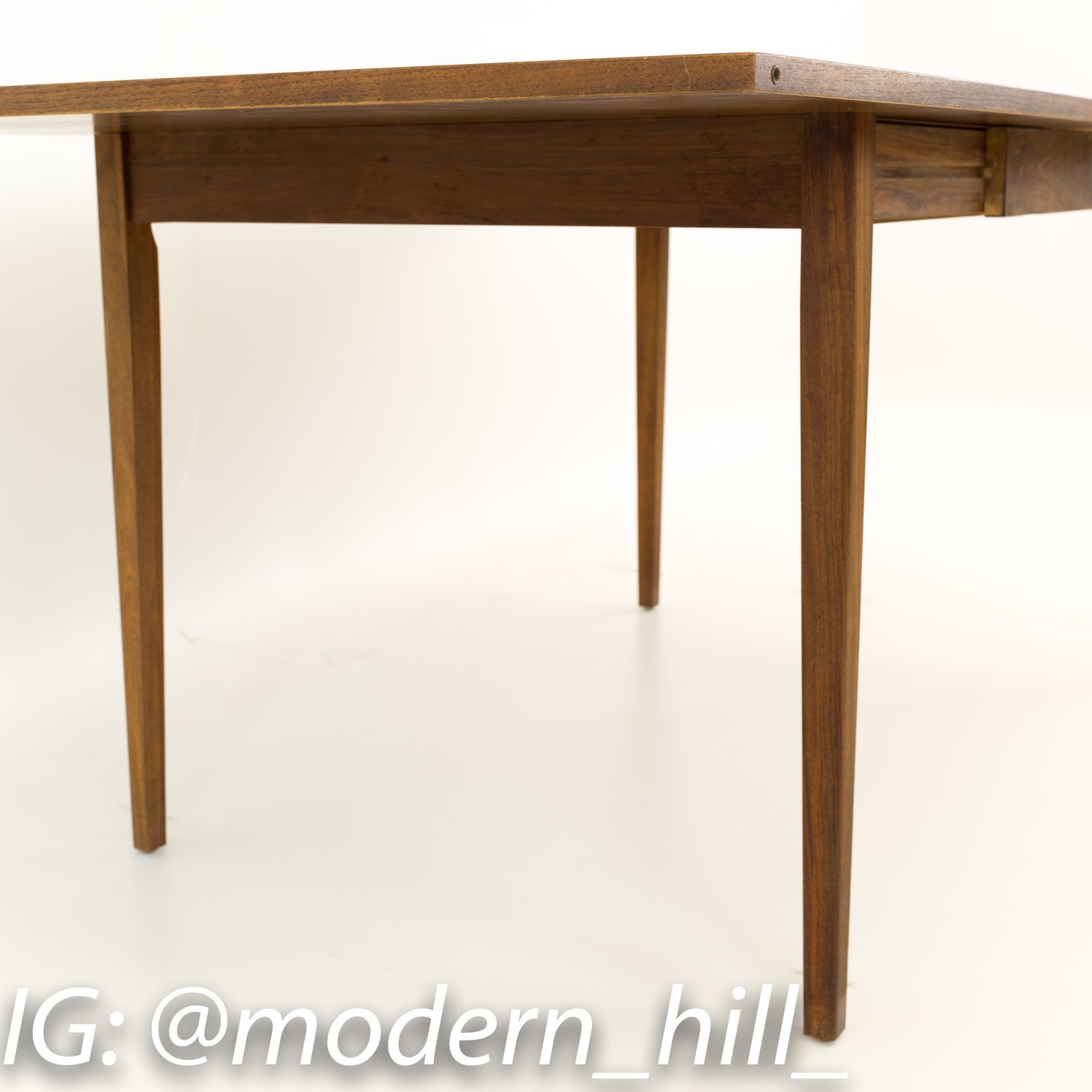Mid Century Danish Teak Expanding Unfolding Square Dining Table
