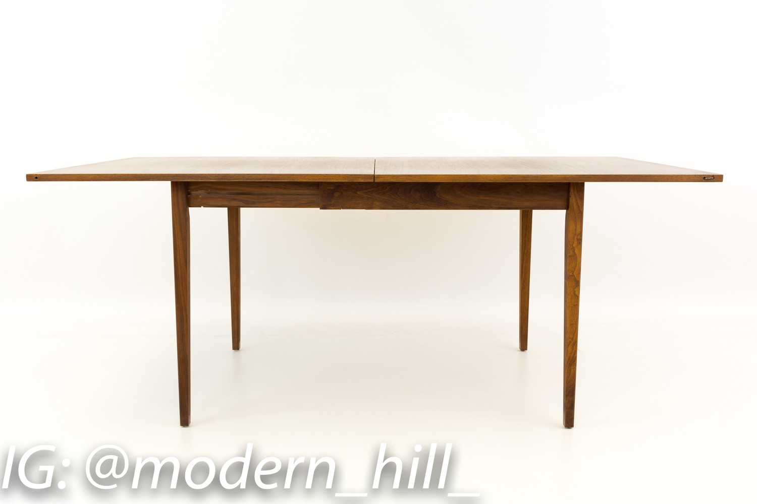 Mid Century Danish Teak Expanding Unfolding Square Dining Table