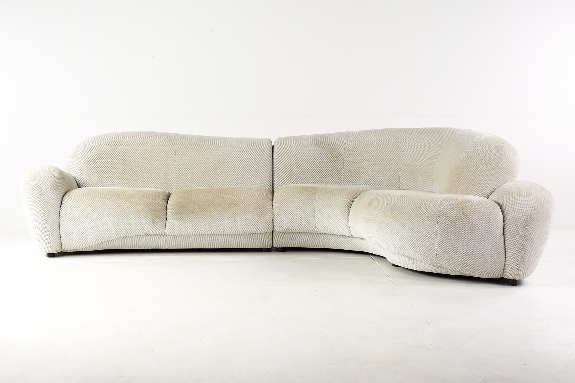 Vladimir Kagan Style Preview Postmodern Sectional Sofa