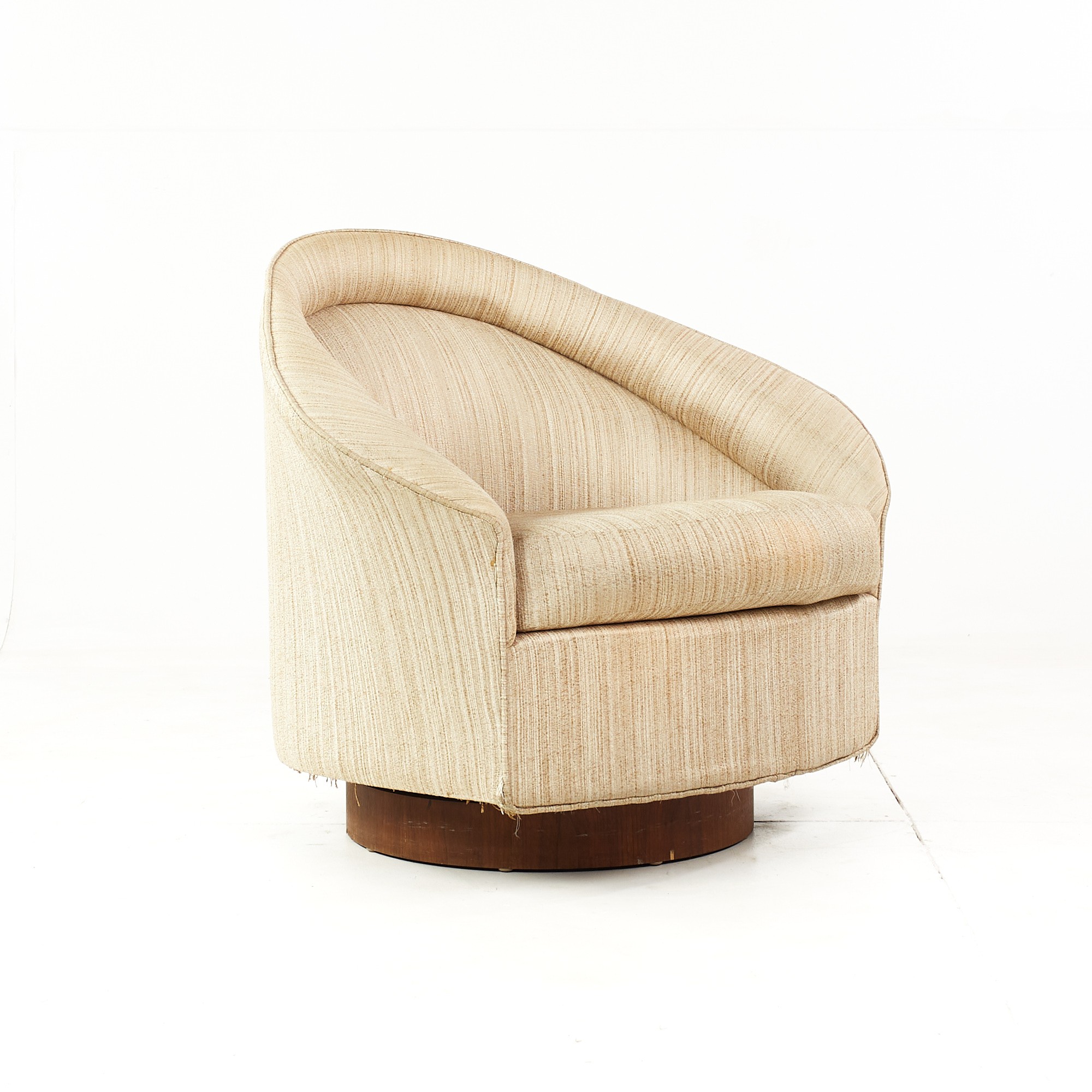 Adrian Pearsall for Craft Associates Mid Century Swivel Lounge Chair