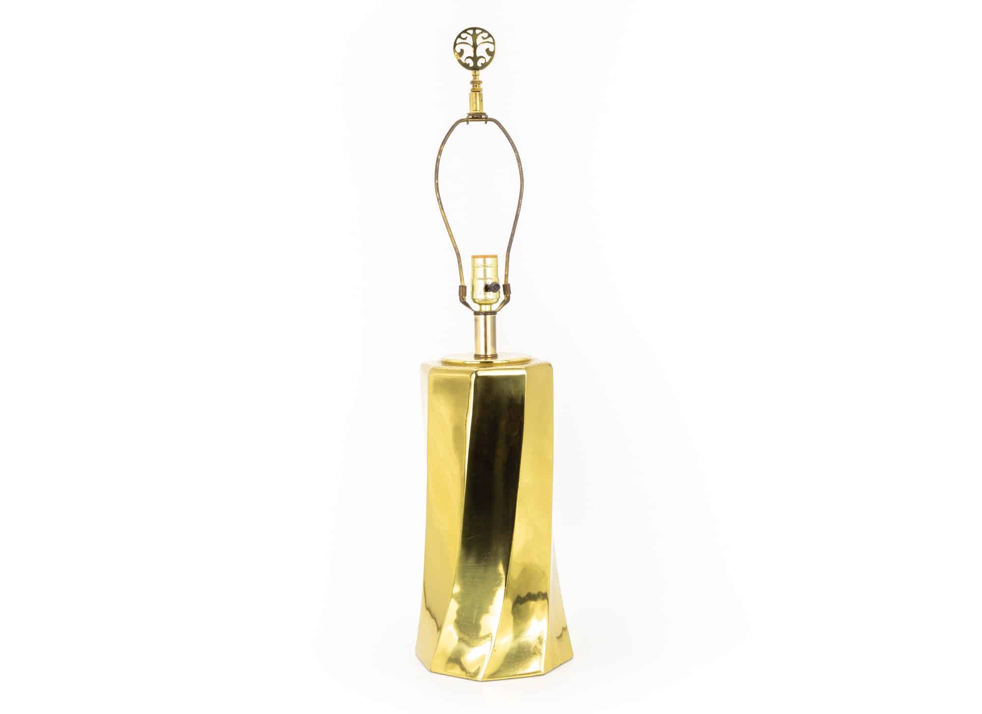 Mid Century Decorative Brass Table Lamp