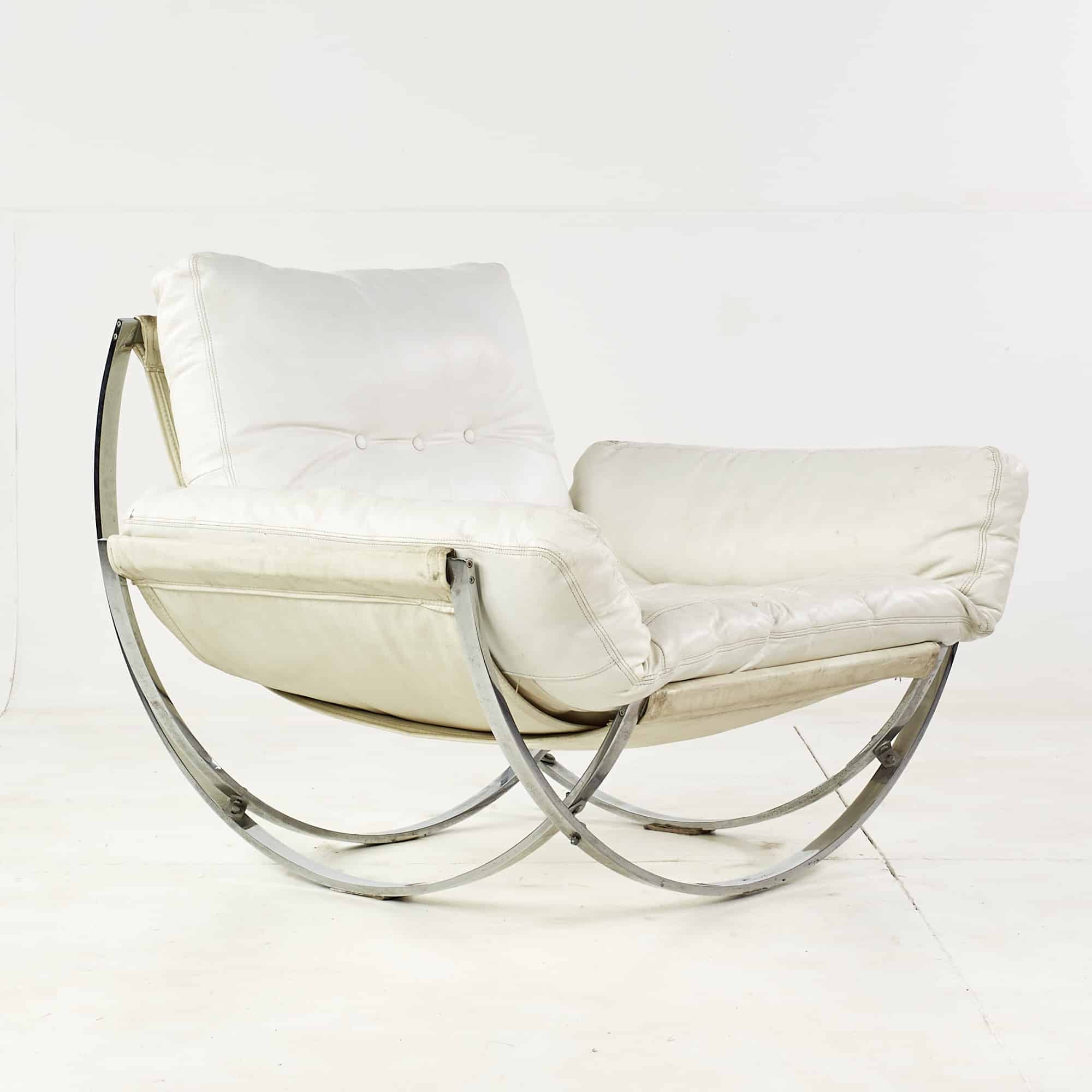 Lennart Bender for Charlton Mid Century Chrome Apollo Lounge Chair