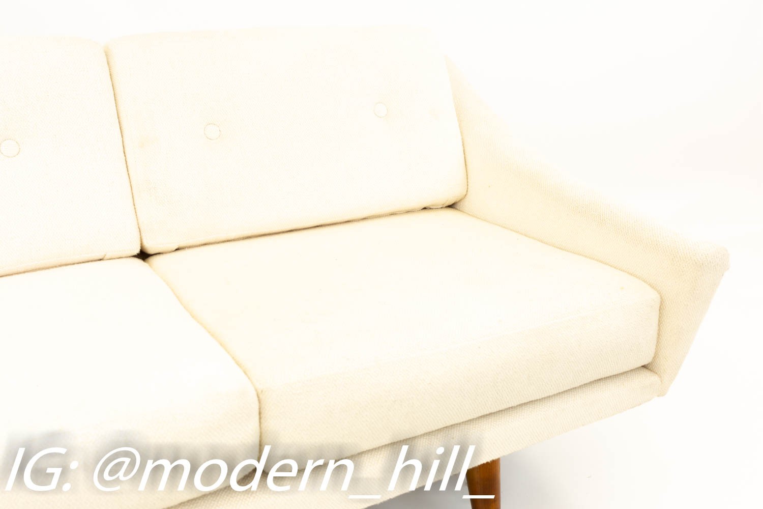 Adrian Pearsall for Craft Associates Mid Century Modern Slant Back Sofa