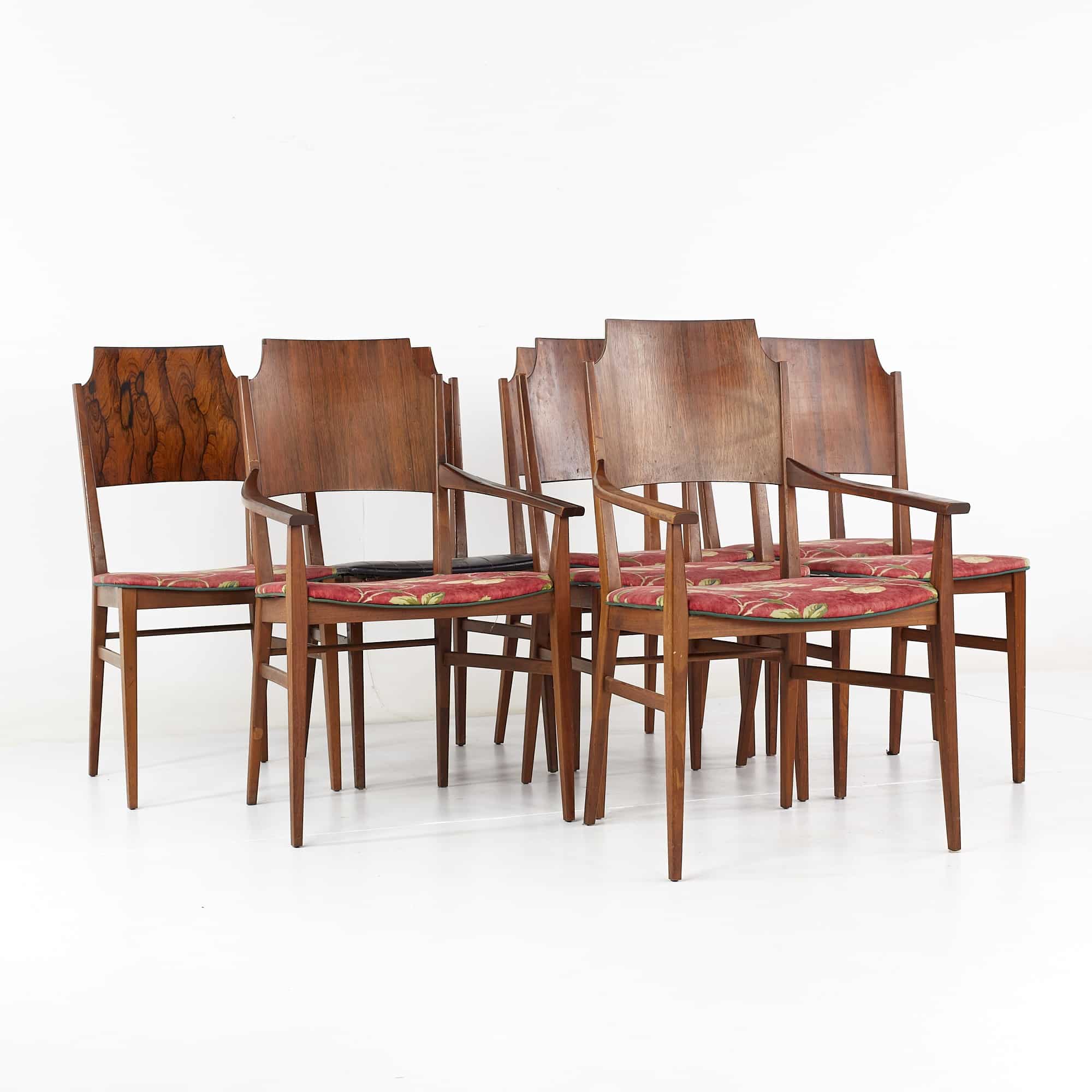 Paul Mccobb for Lane Delineator Mid Century Rosewood Dining Chairs - Set of 8