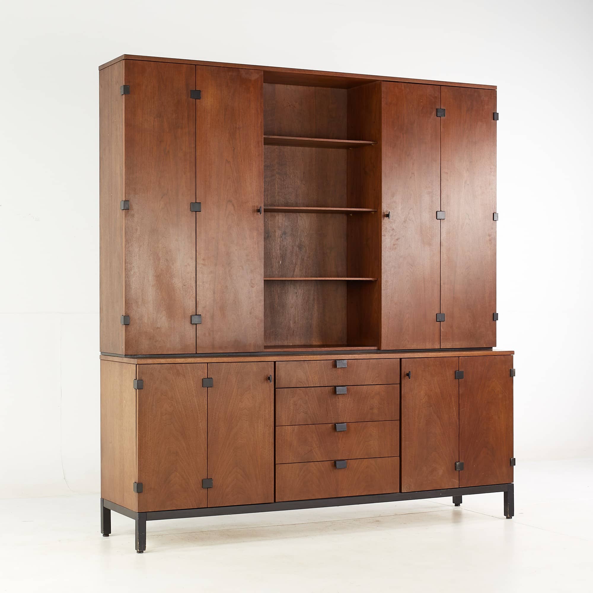 Milo Baughman for Directional Mid Century Buffet and Hutch