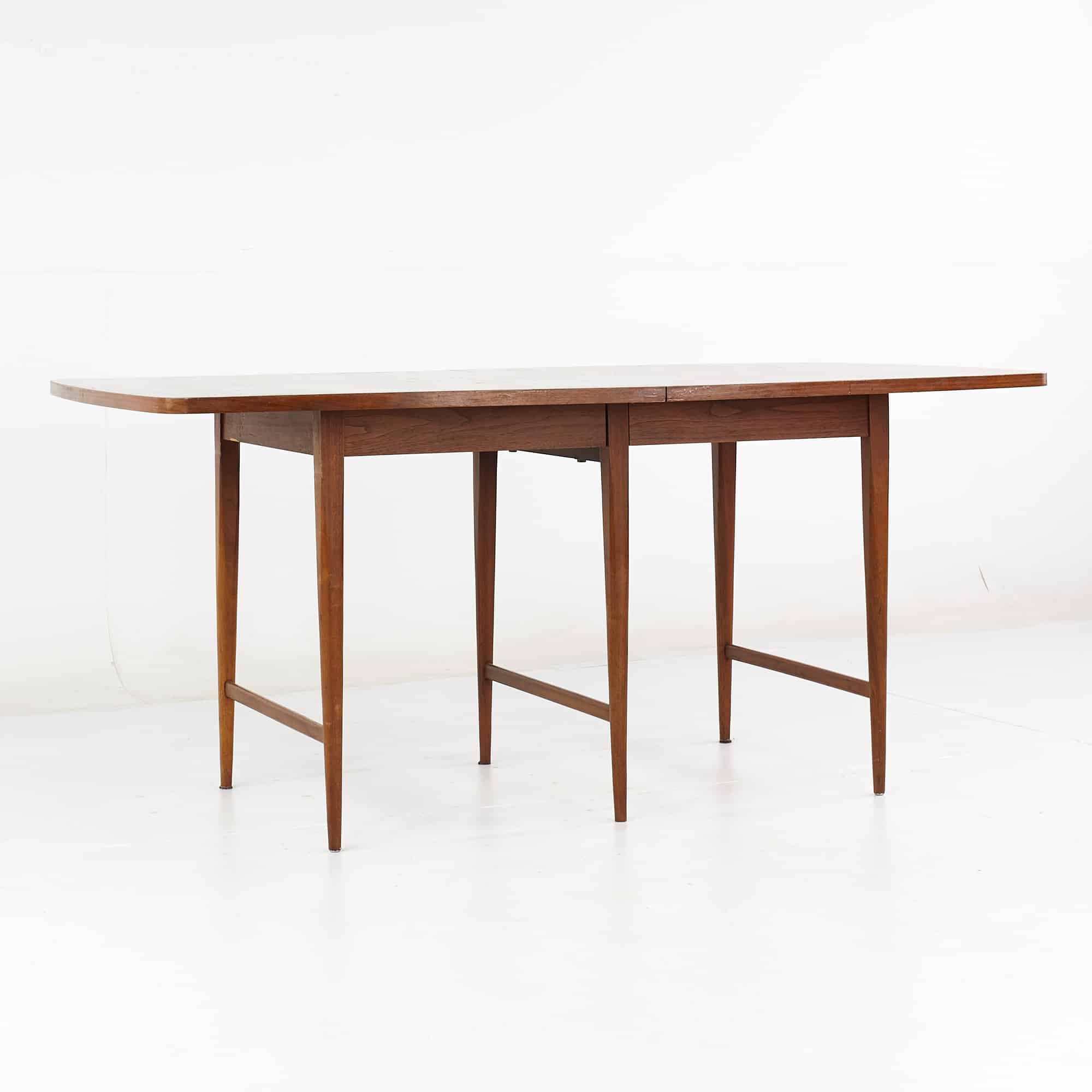 Paul Mccob for Lane Delineator Mid Century Rosewood Dining Table with 3 Leaves