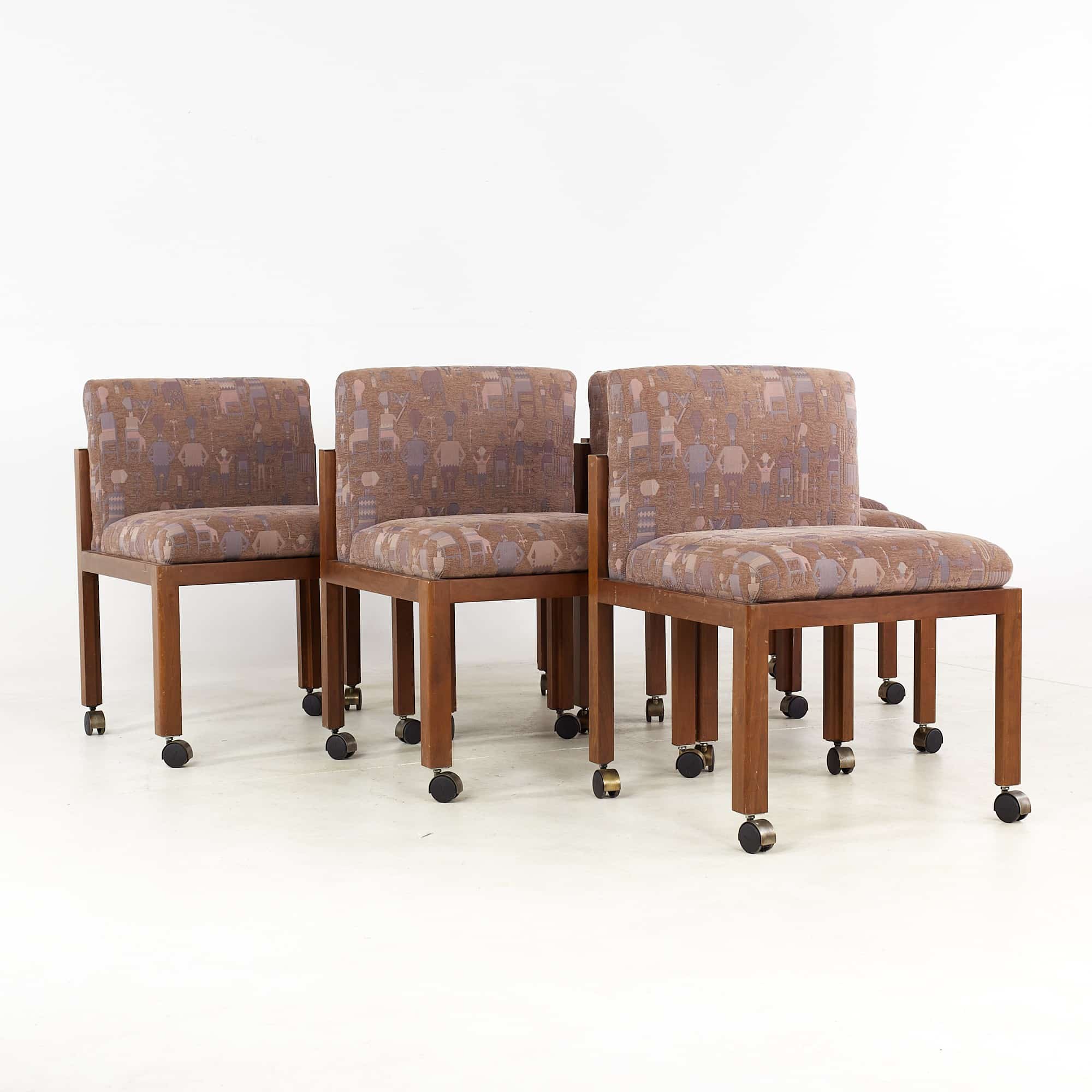 Frank Lloyd Wright Style Side Dining Chairs - Set of 6