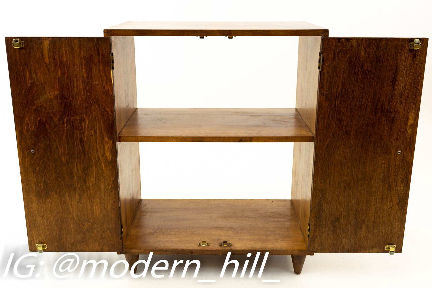 Paul Mccobb Style Small Mid Century Credenza Media Cabinet Console