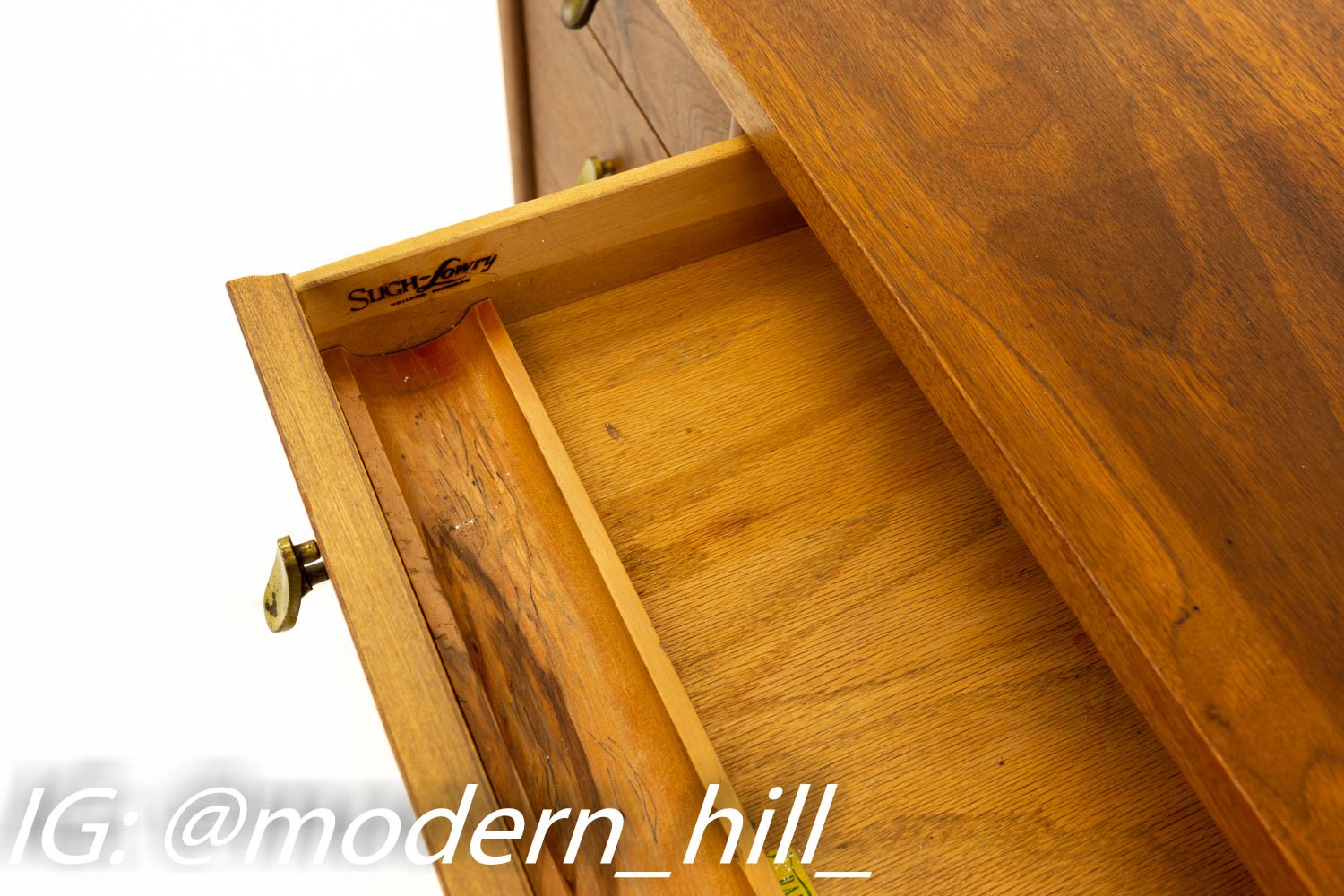 Sligh Mid Century Modern Walnut Desk