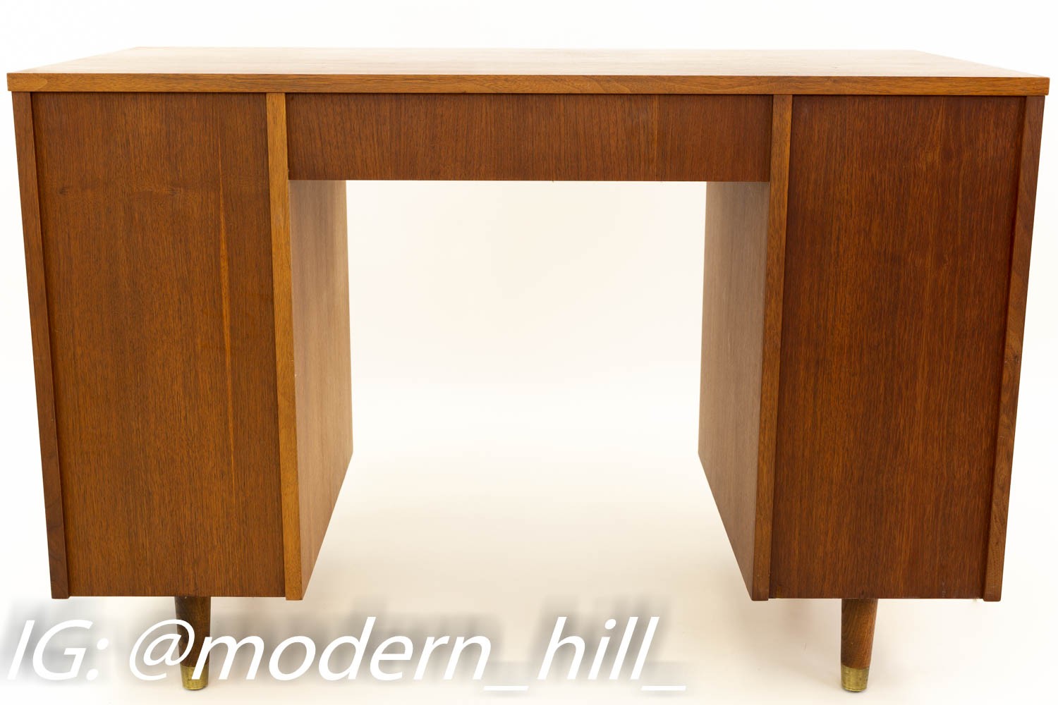 Sligh Mid Century Modern Walnut Desk
