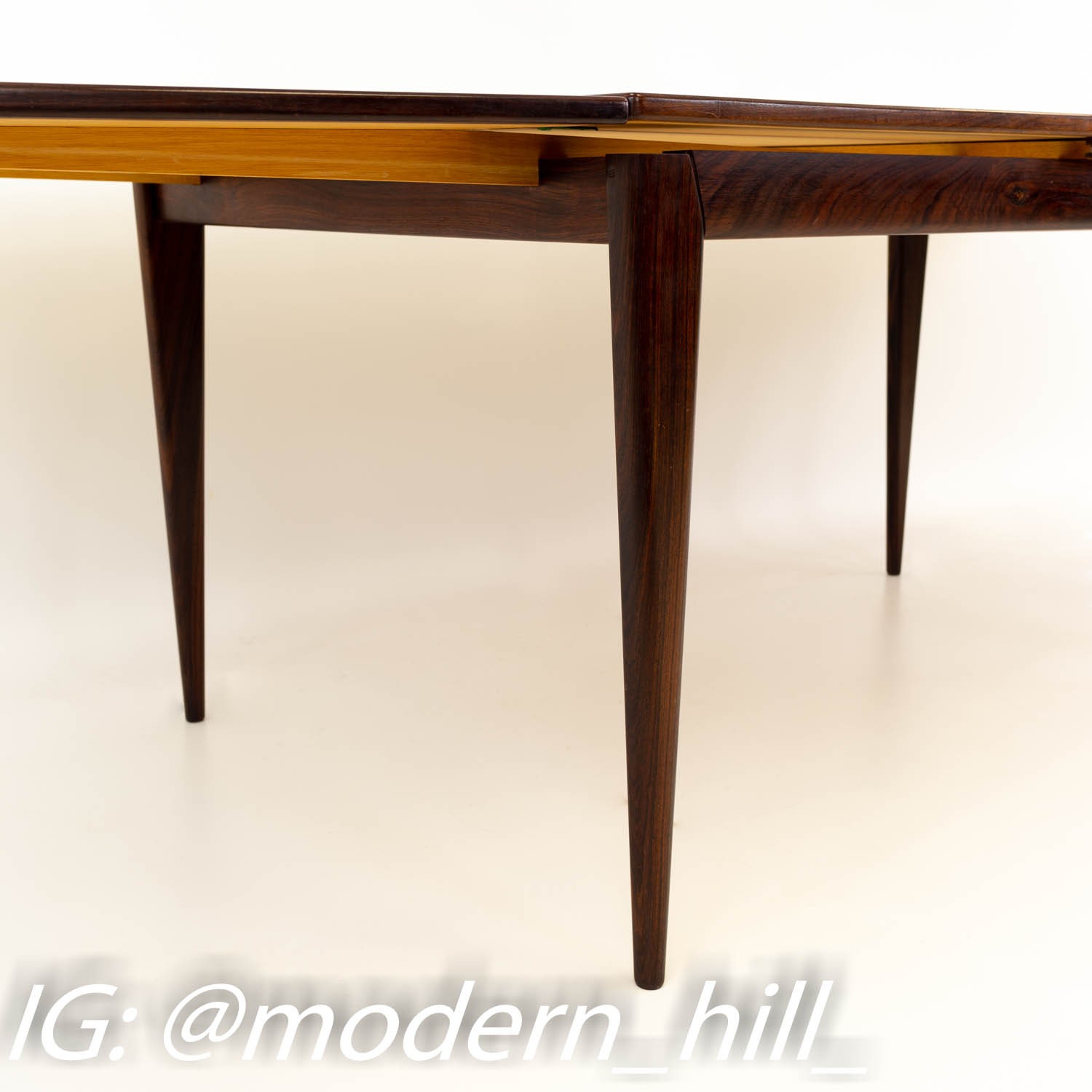 Niels O. Jl Moller Num. 12 Danish Rosewood Mid Century Dining Table