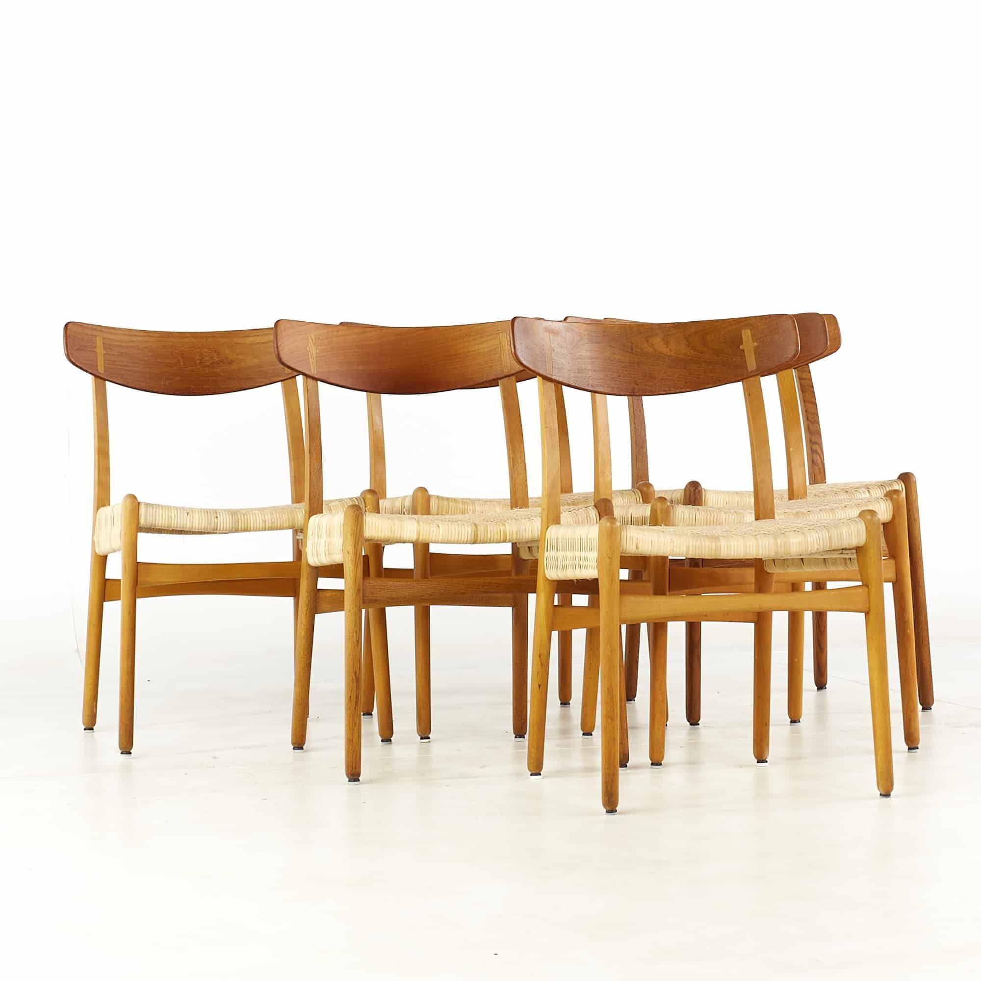 Hans Wegner for Carl Hansen and Son Mid Century Teak Ch23 Dining Chairs - Set of 6
