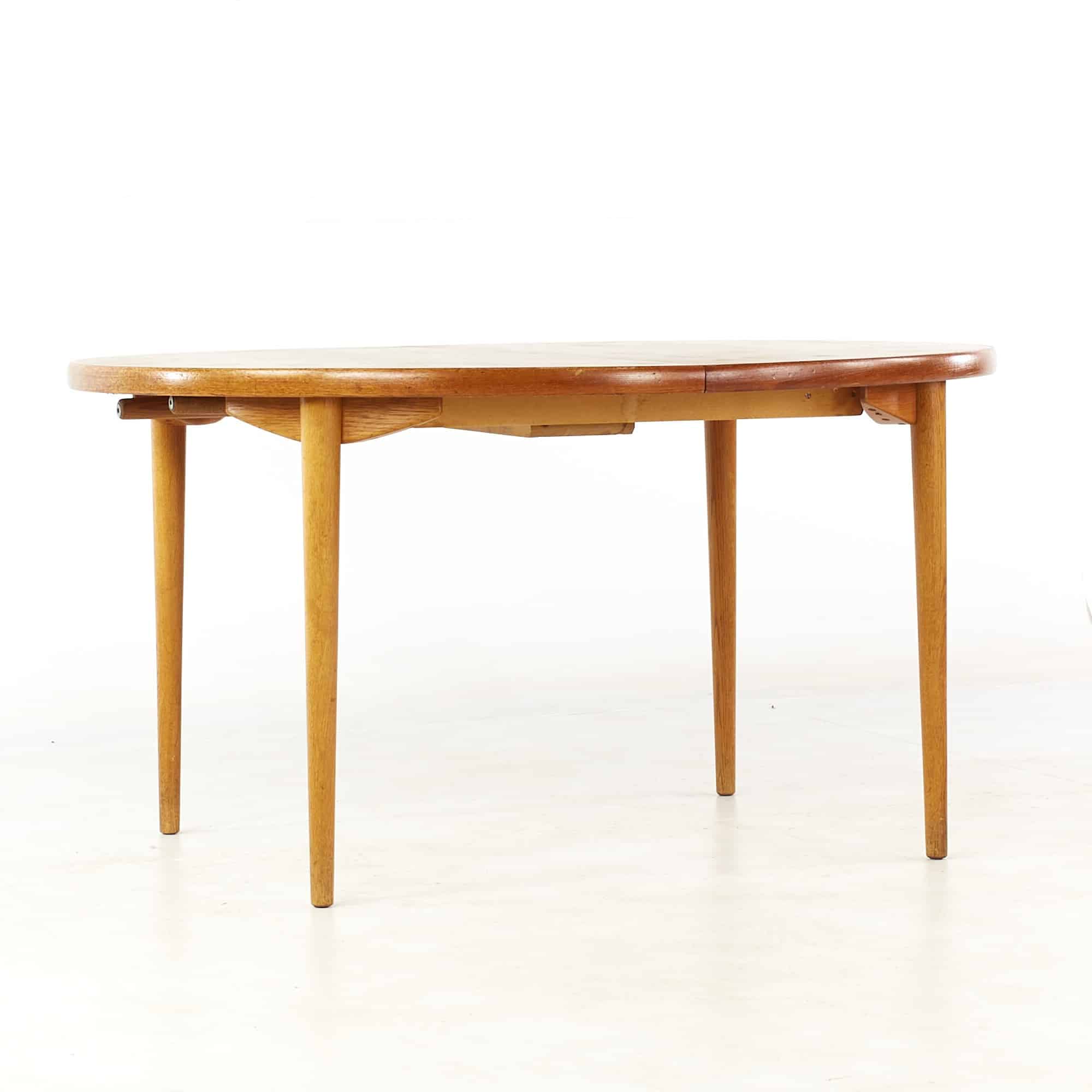 Peter Hvidt and Orla Molgaard Nielsen Teak Dining Table with 4 Leaves