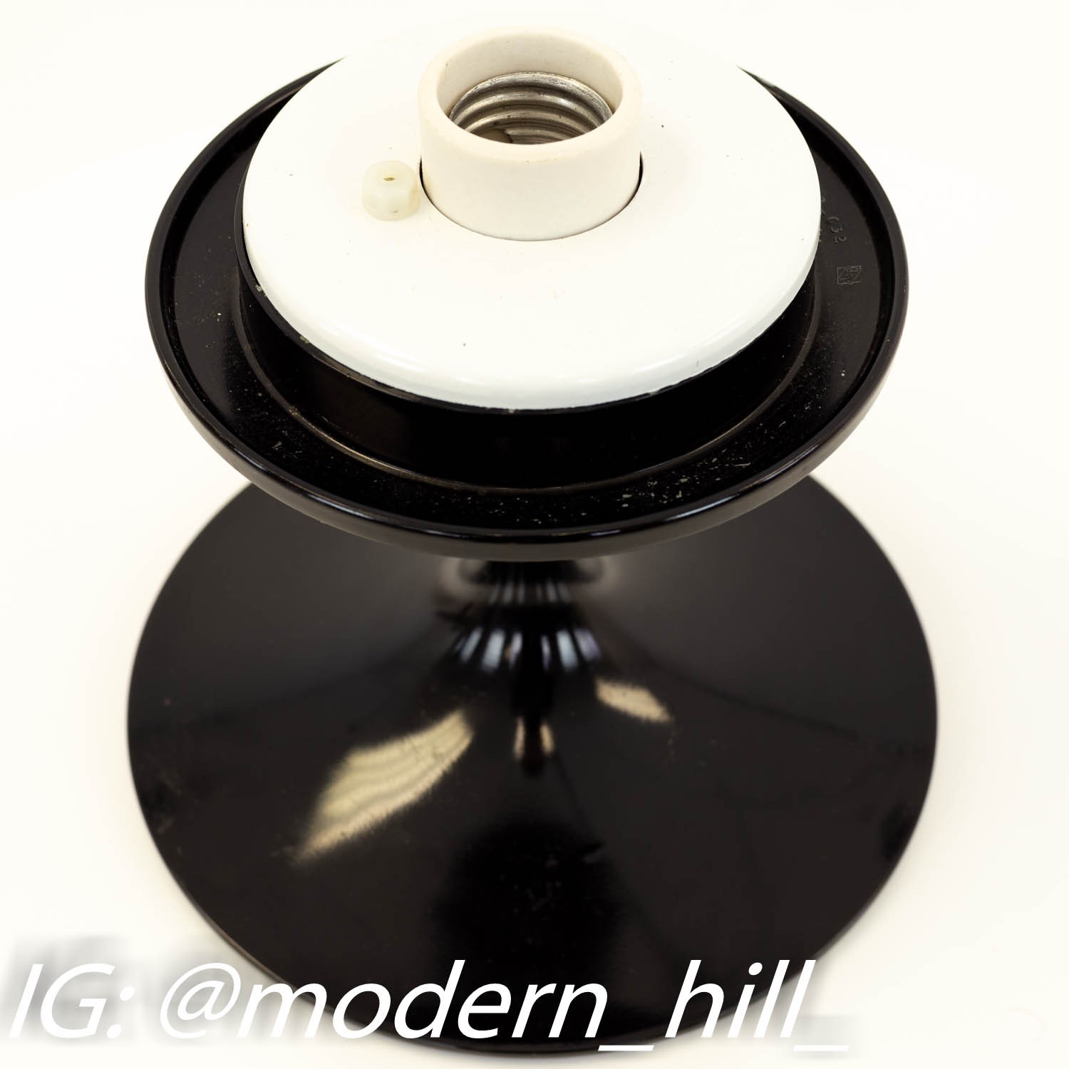 Images | Mid Century Modern Furniture - Mid Century Furniture Chicago Bill Curry for Design Line Stemlite Black and Smoked Glass Mid Century Table Lamp
