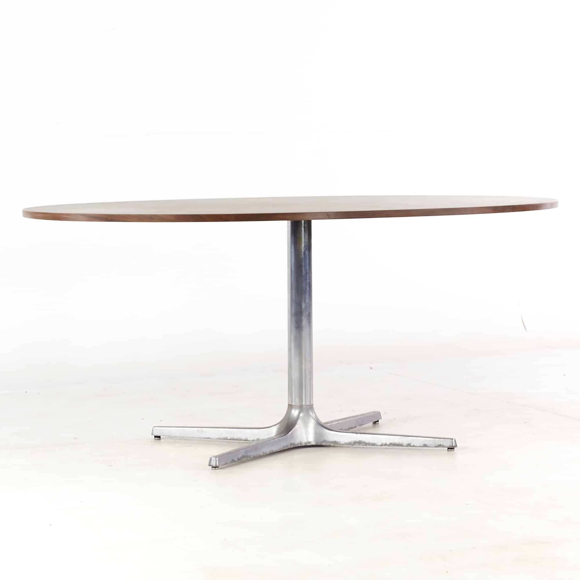 Chromcraft Mid Century Dining Table with Knoll Style Laminate Top