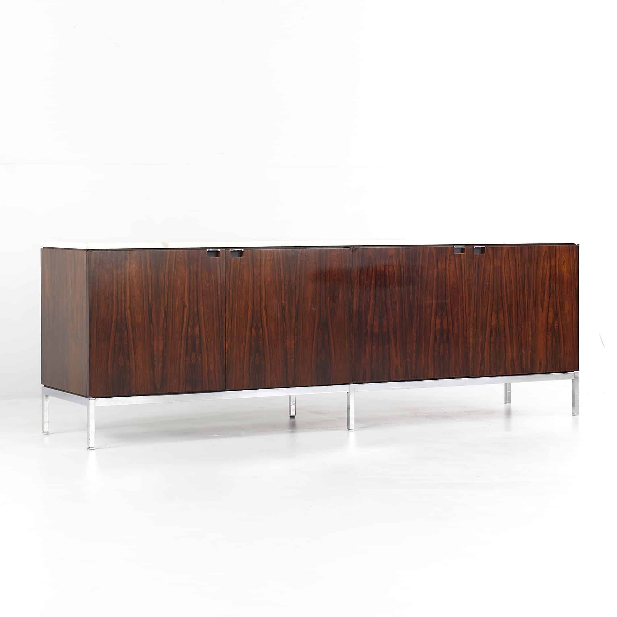 Images | Mid Century Modern Furniture - Mid Century Furniture Chicago Knoll Mid Century Marble Top Rosewood Credenza