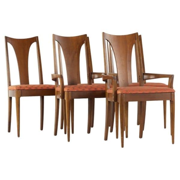 Broyhill Brasilia II Mid Century Walnut Dining Chairs- Set of 6 - Modern  Hill Furniture Warehouse – Mid Century Modern Furniture Chicago