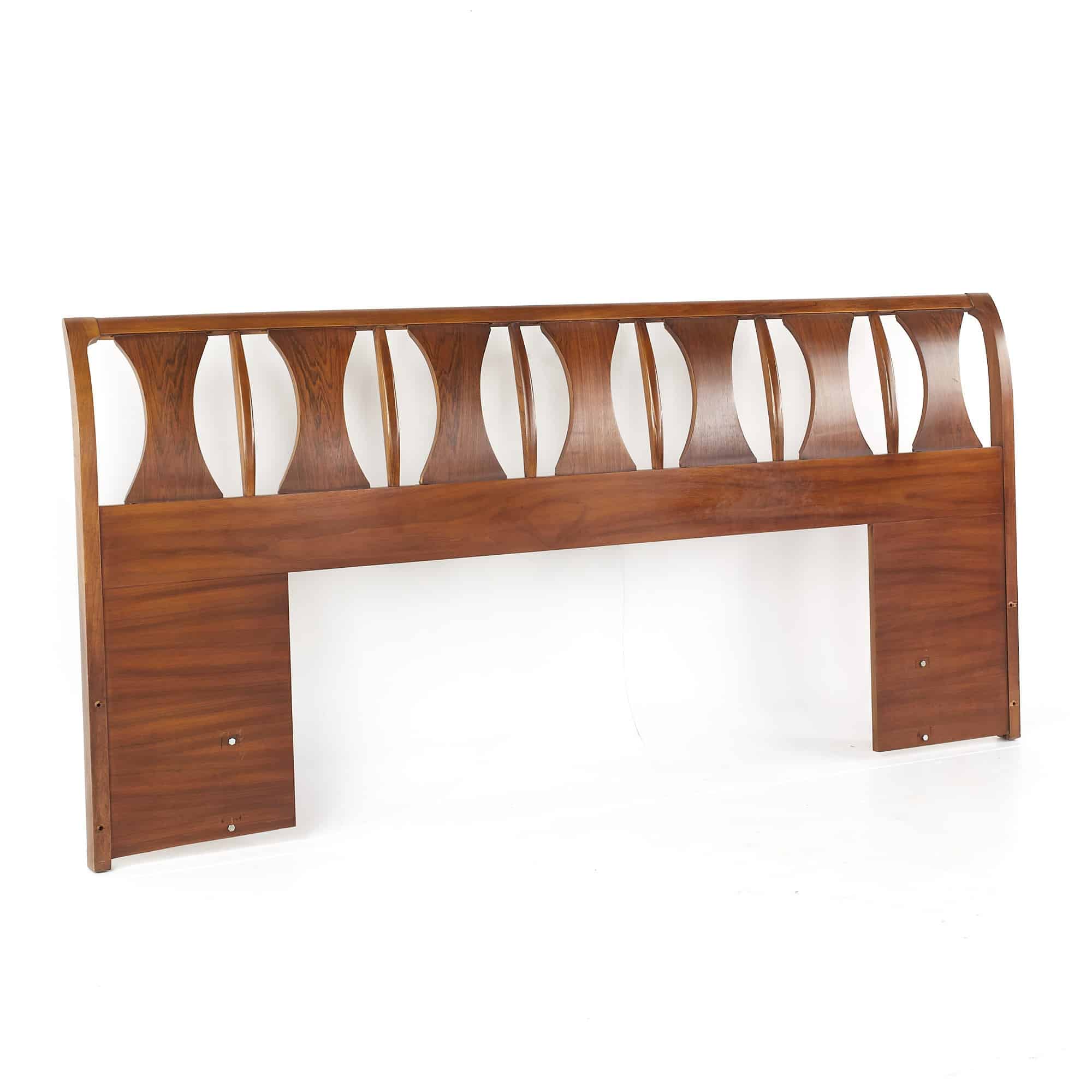 Images | Mid Century Modern Furniture - Mid Century Furniture Chicago Kent Coffey Perspecta Mid Century Walnut and Rosewood King Headboard
