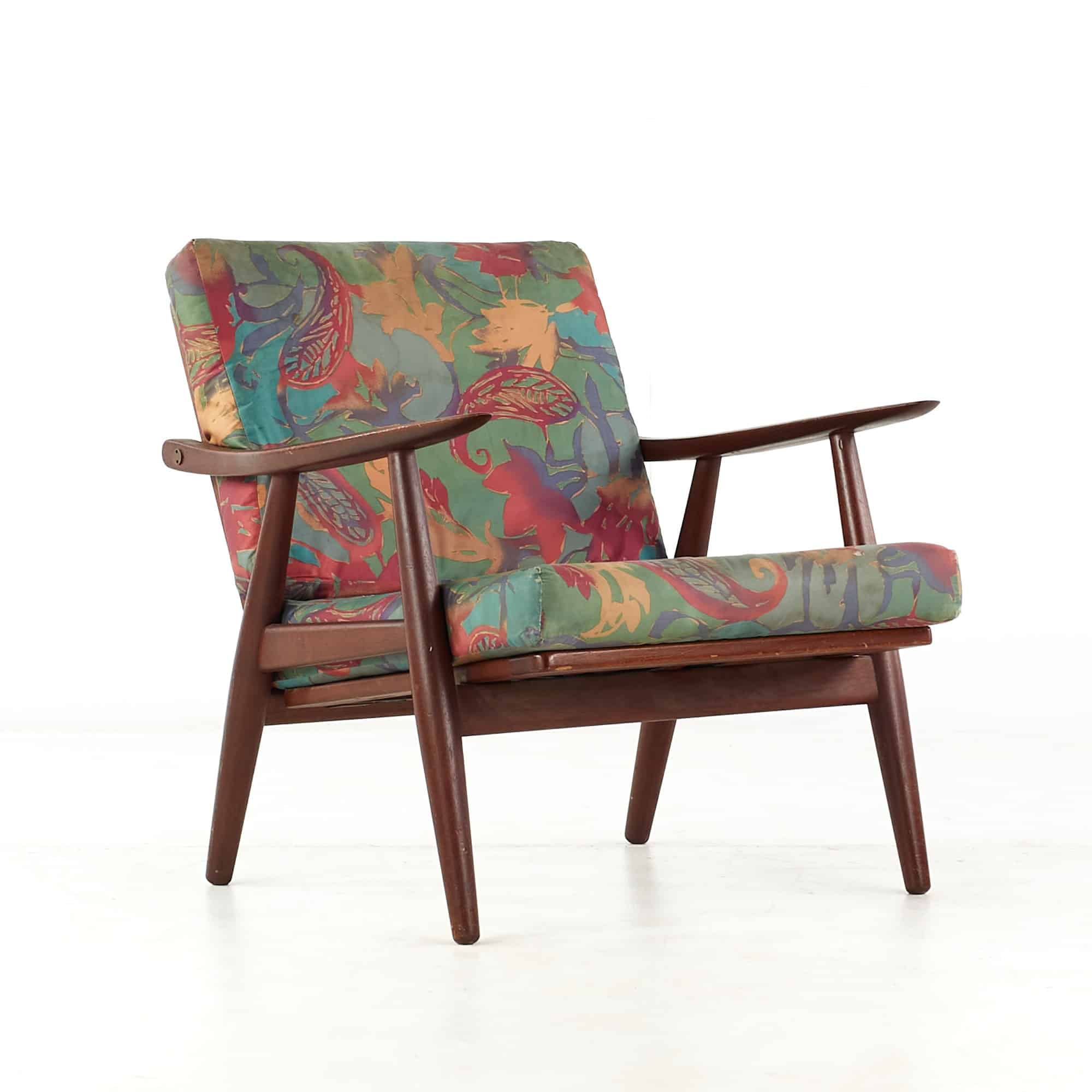 Hans Wegner for Getama Mid Century Ge240 Teak Lounge Chair