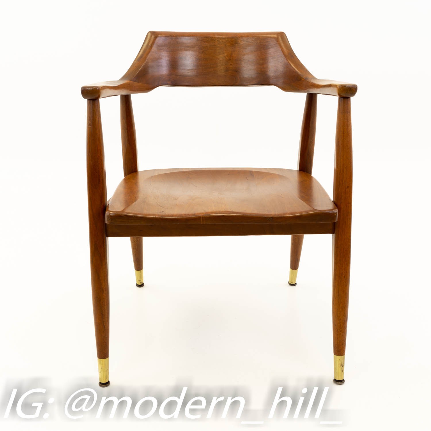 Paoli Mid Century Modern Walnut Desk Chair