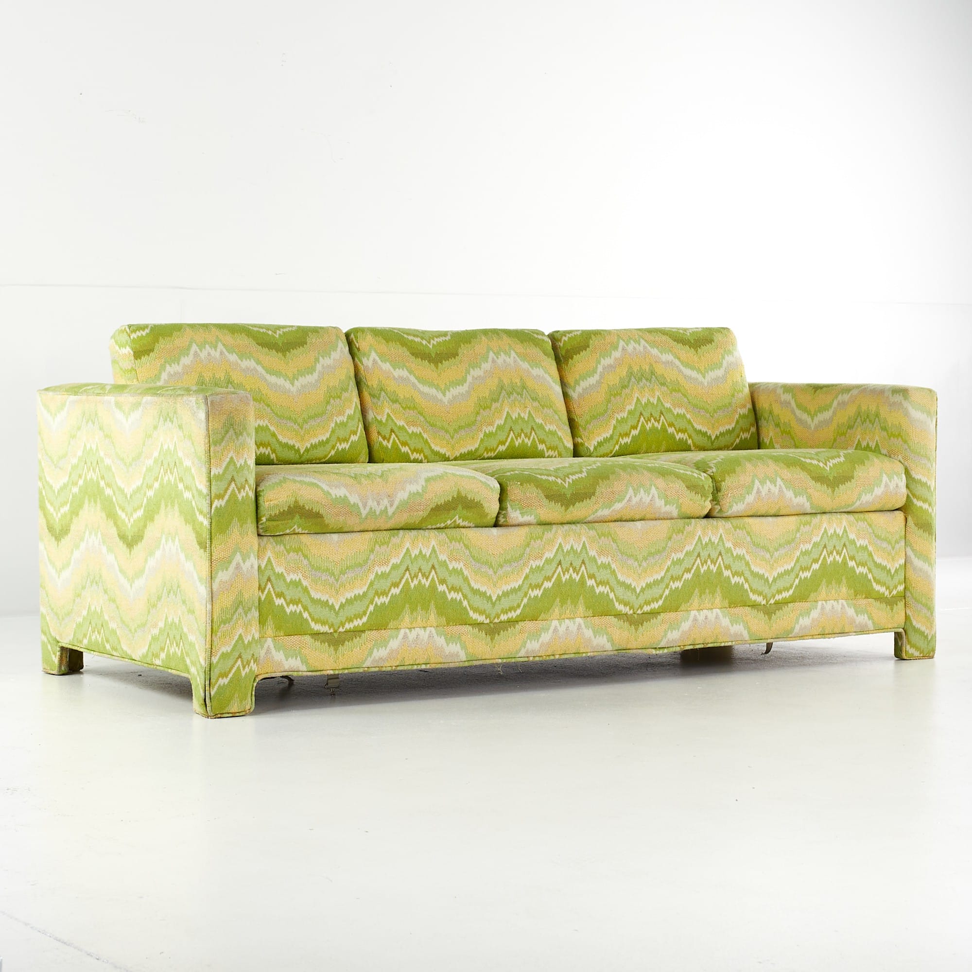Jack Lenor Larsen Style Mid Century Sleeper Sofa